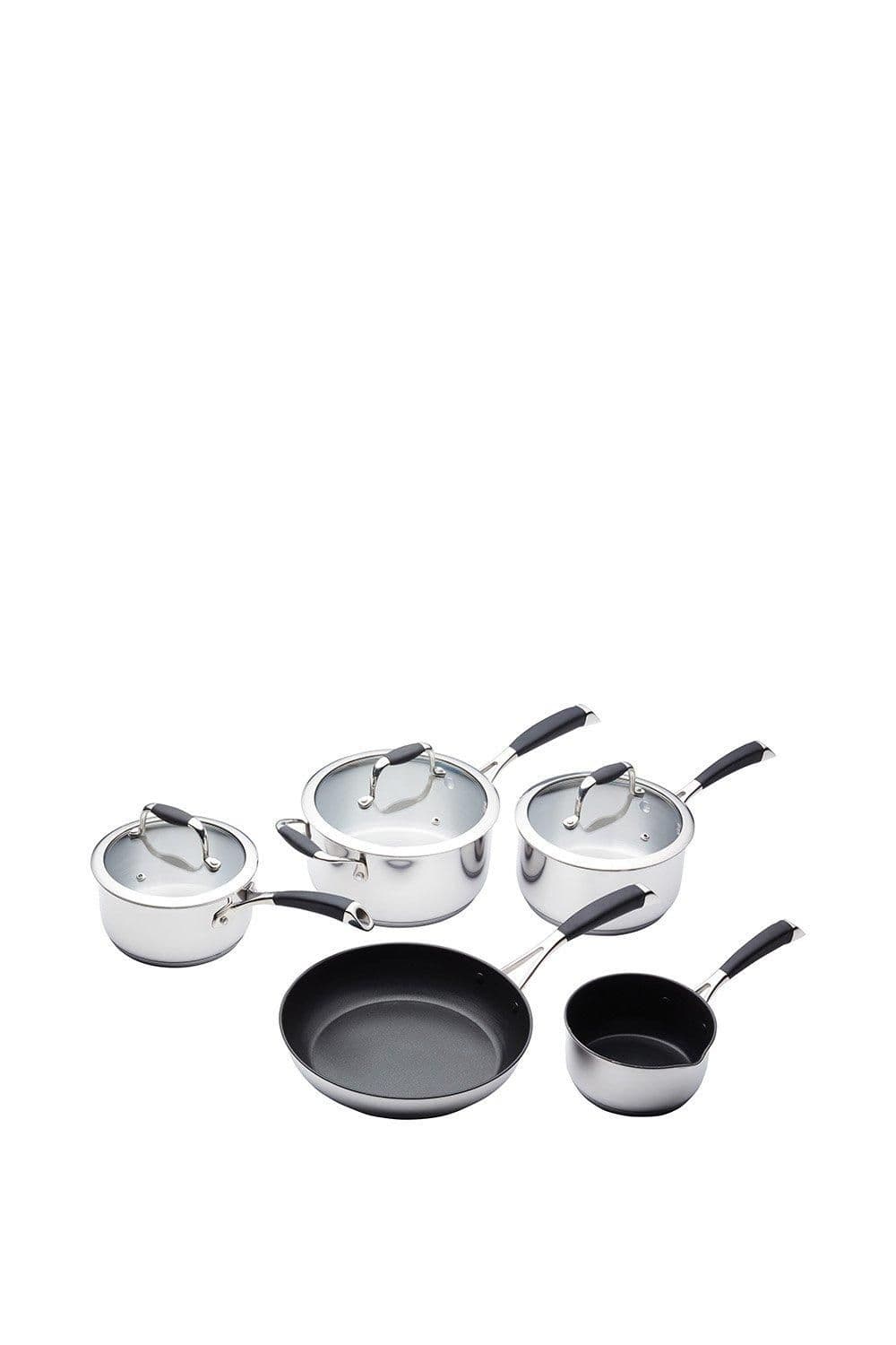Deluxe Stainless Steel Non Stick Cookware Set Pack 5
