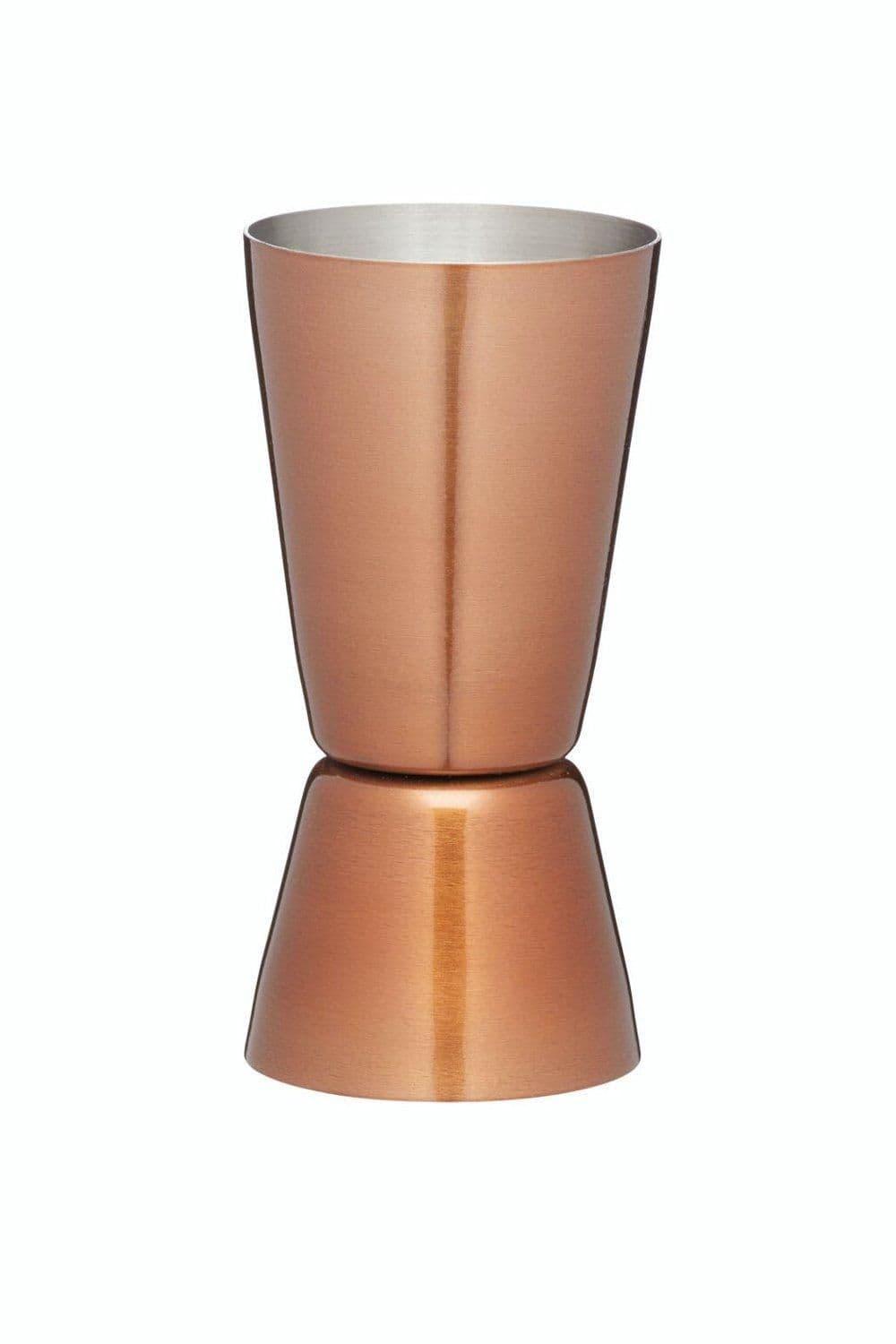 Copper Finish Stainless Steel Dual Jigger, 25ml/50ml, Carded