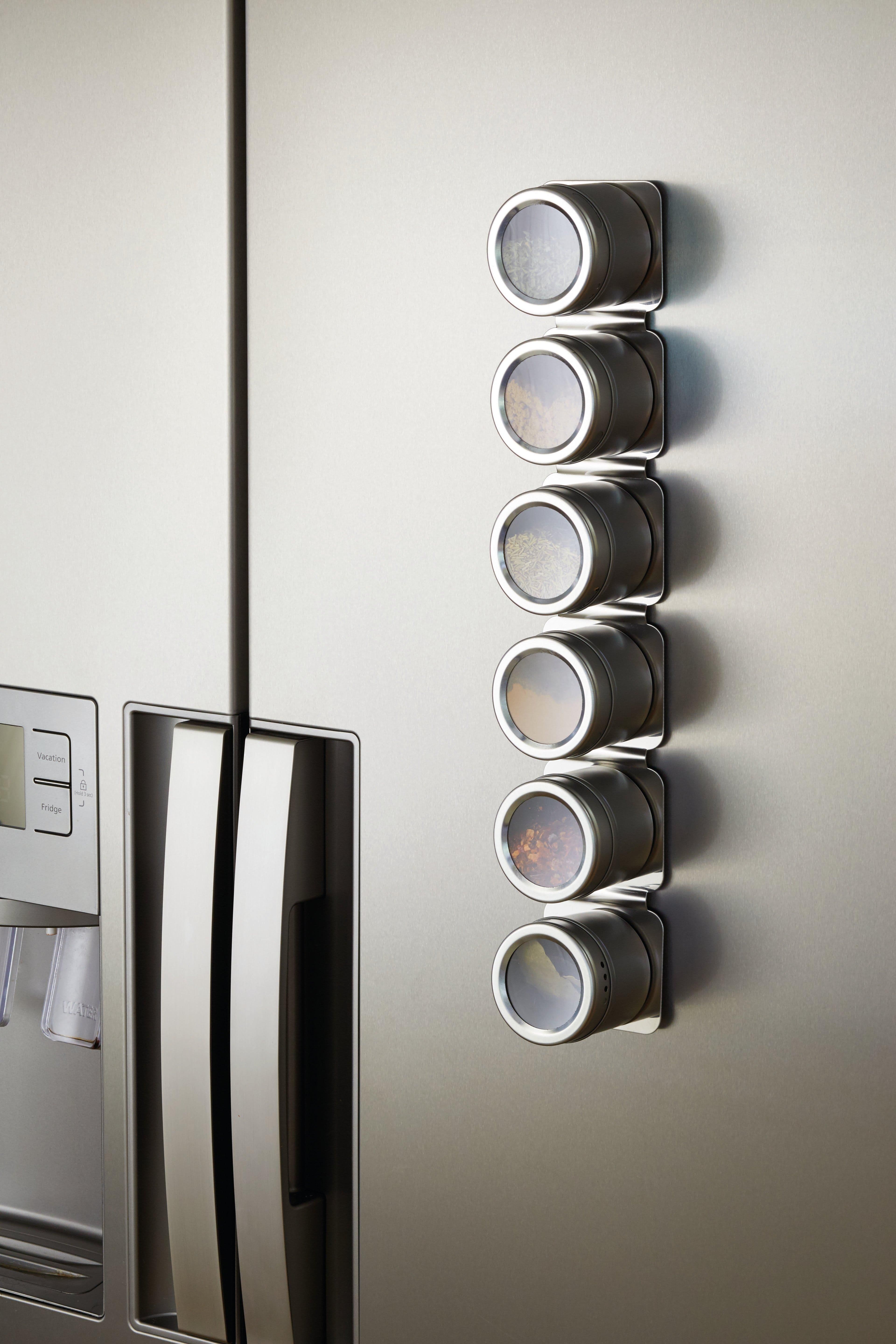 6 Jar Magnetic Spice Rack