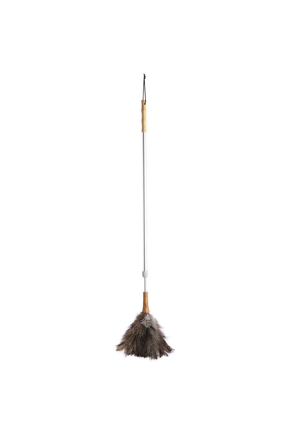 Genuine Ostrich Feather Duster Telescopic Handle Extendable 102 152 cm