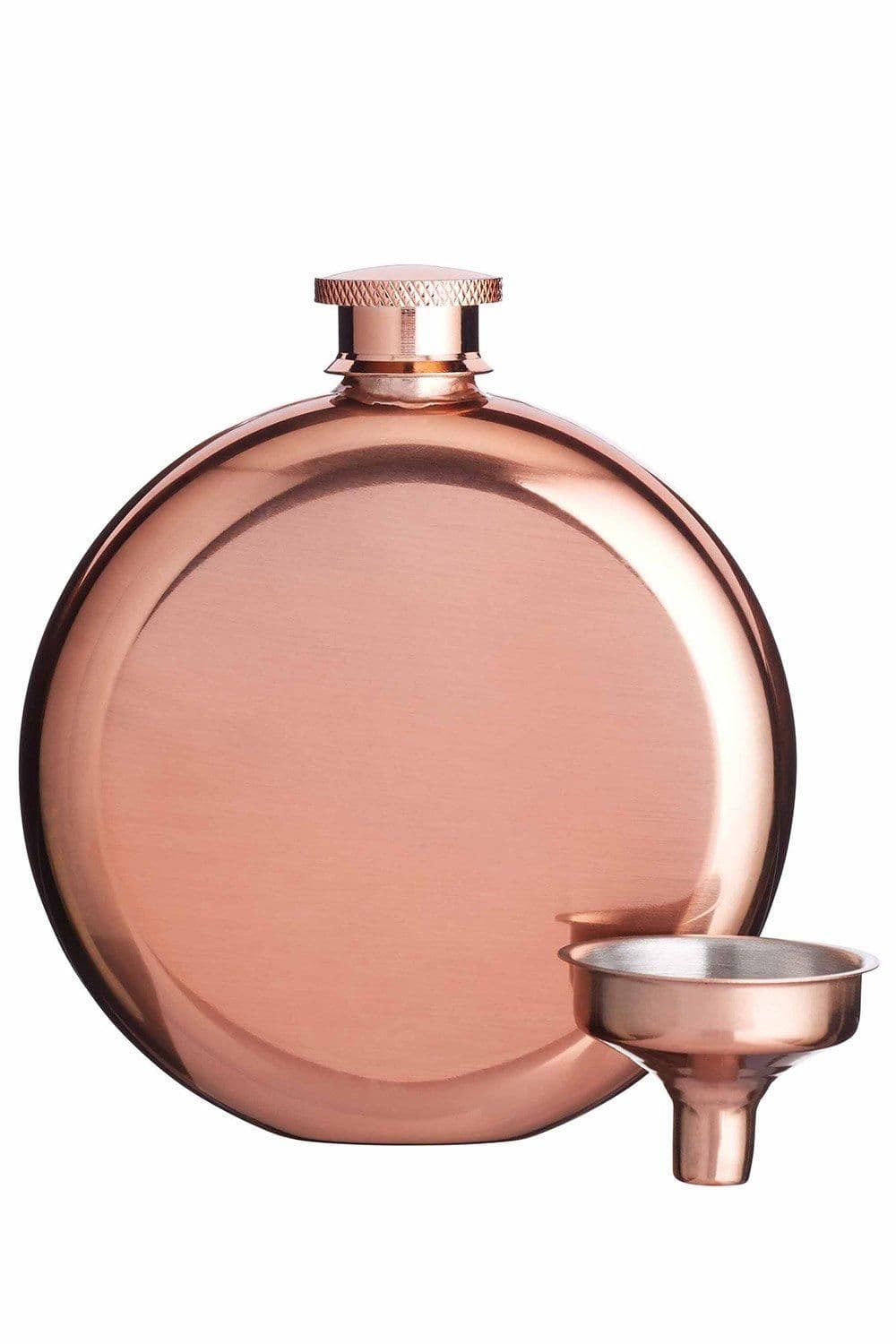 Stainless Steel Copper Finish 140ml Hip Flask, Gift Boxed