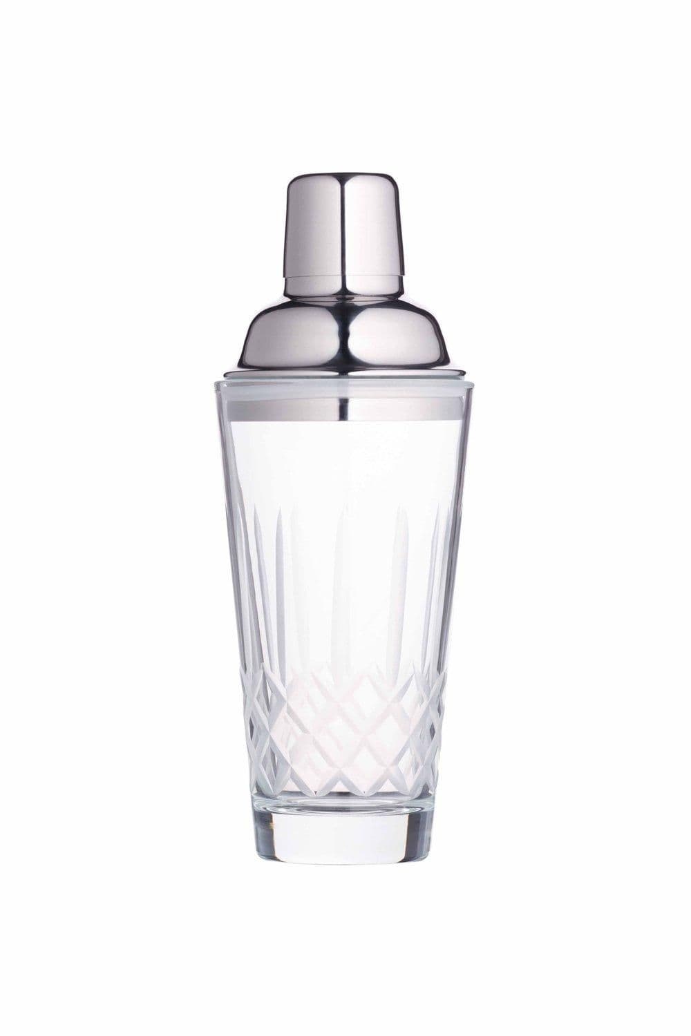 Cut Glass Cocktail Shaker 350ml, Gift Boxed