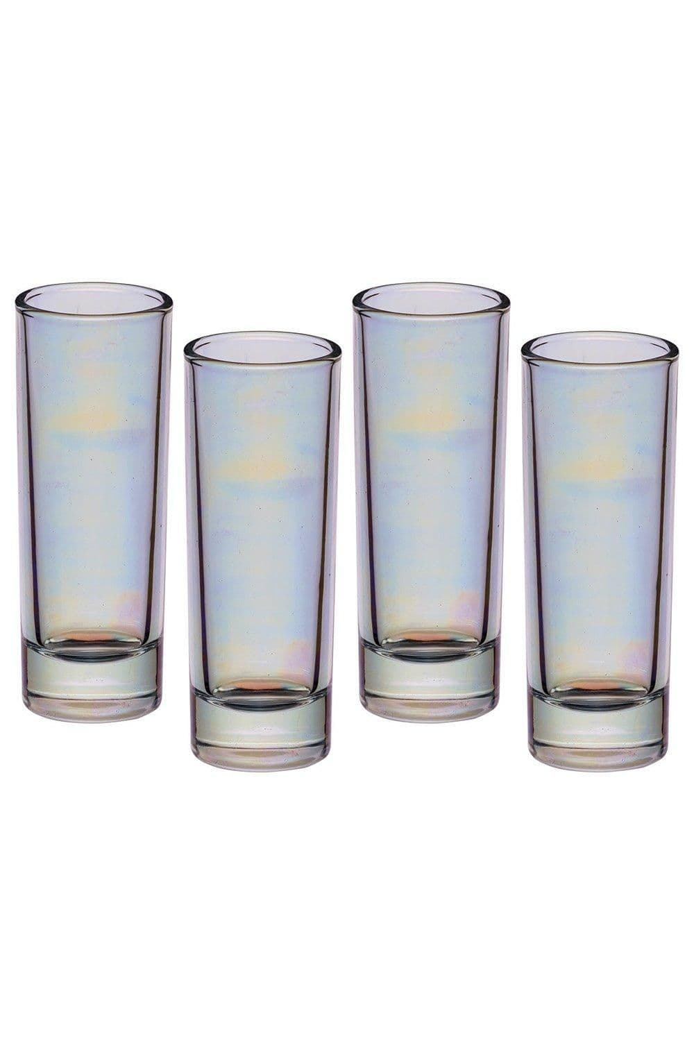 Tall Shot Glasses set of 4, Lustre Glassware, 60ml, Gift Boxed