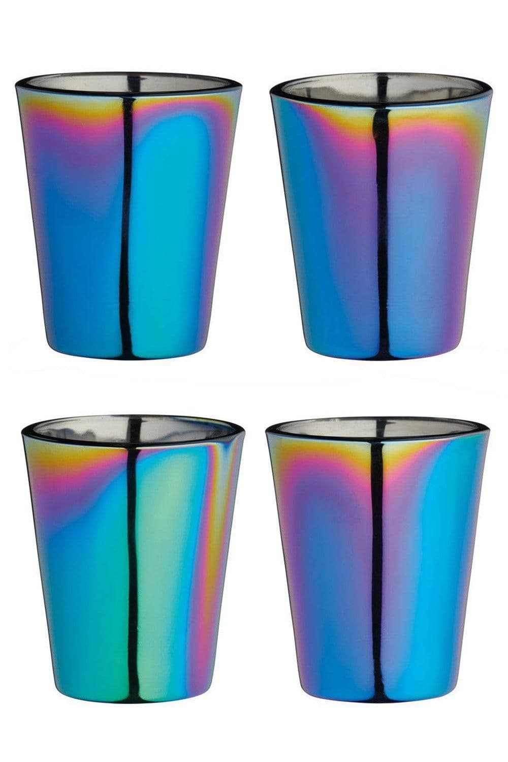 Rainbow Barware, Shot Glasses, Set of Four, 50ml, Gift Boxed