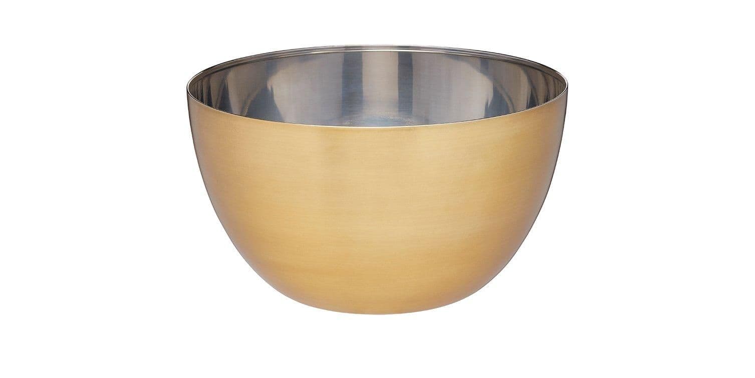 Stainless Steel Brass Finish 24cm Mixing Bowl