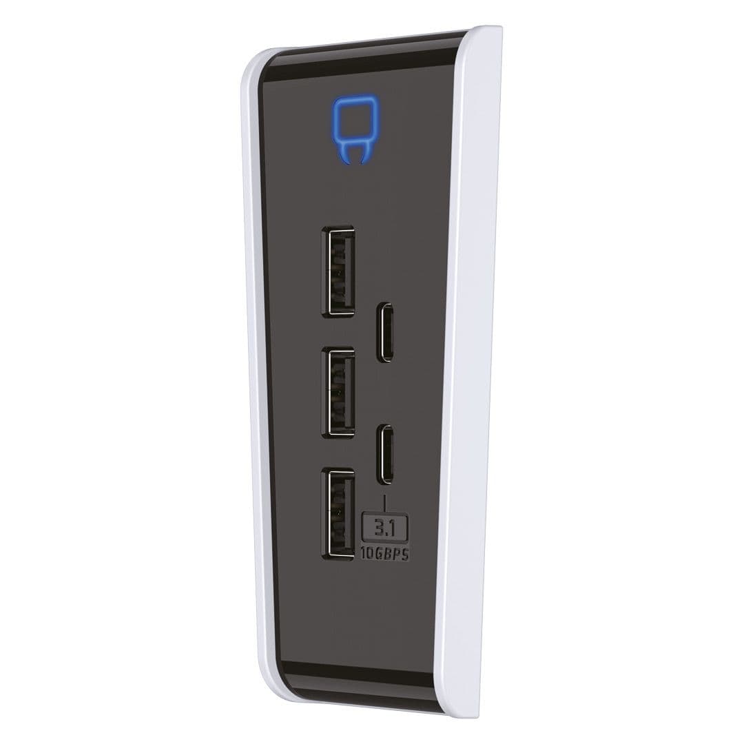 USB Hub PS5 Slim 5 Port Includes 3 x USB 2.0 2 x USB Type C