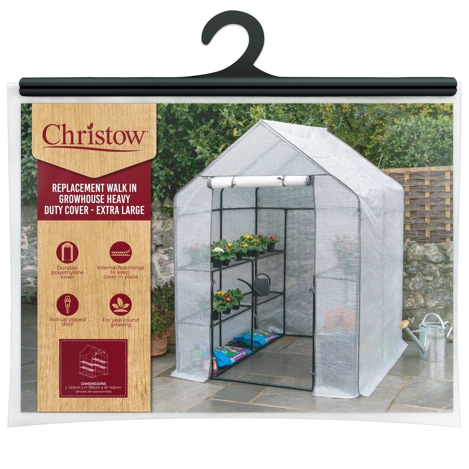 Large Walk Greenhouse Replacement Cover Grow House Protector COVER ONLY