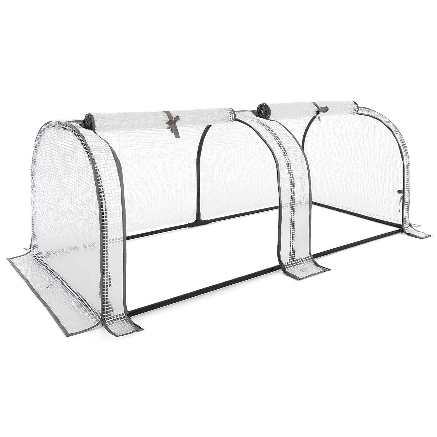 Growhouse Tunnel Greenhouse Large Garden Polytunnel Grow House 2 Section