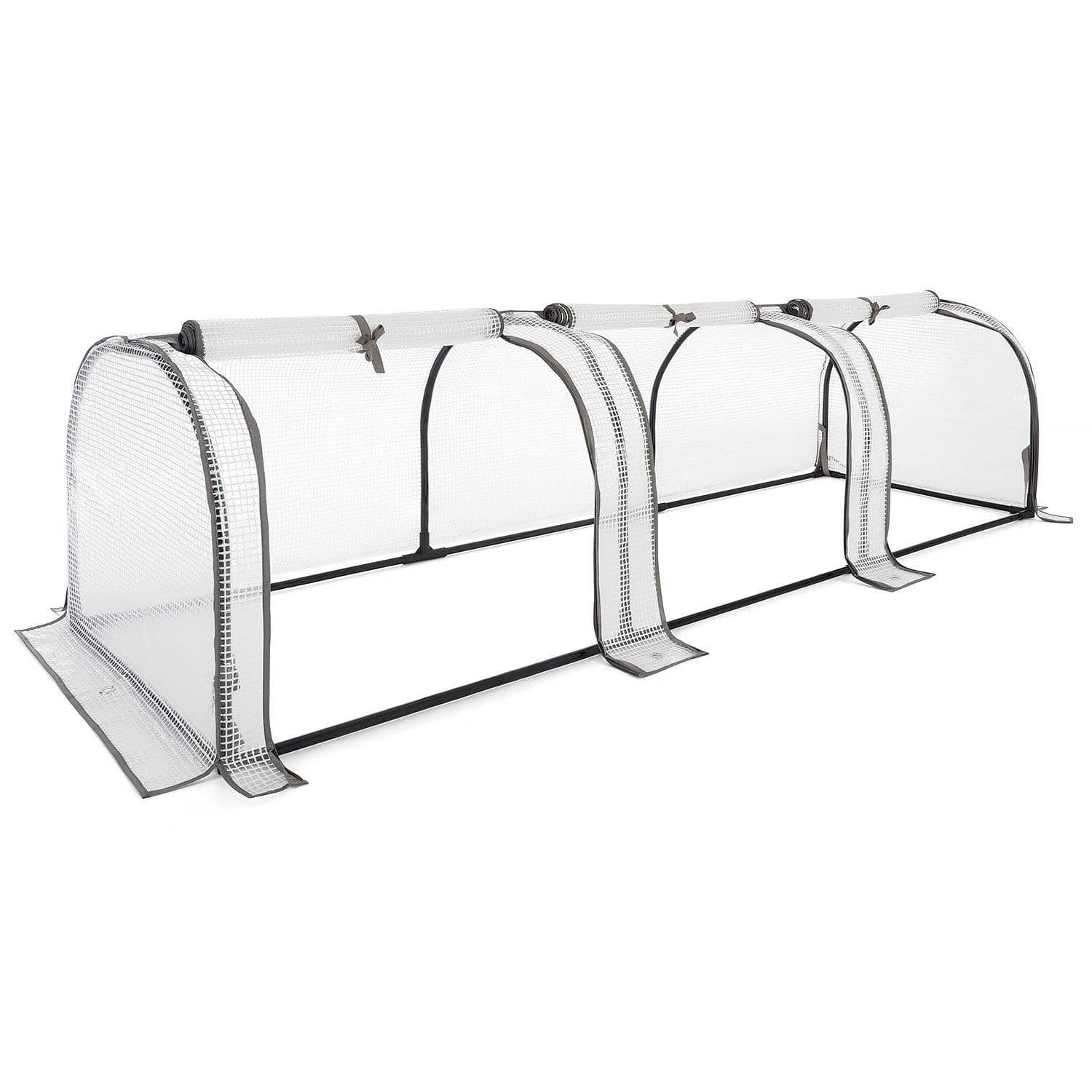Growhouse Tunnel Greenhouse Large Garden Polytunnel Grow House 3 Section