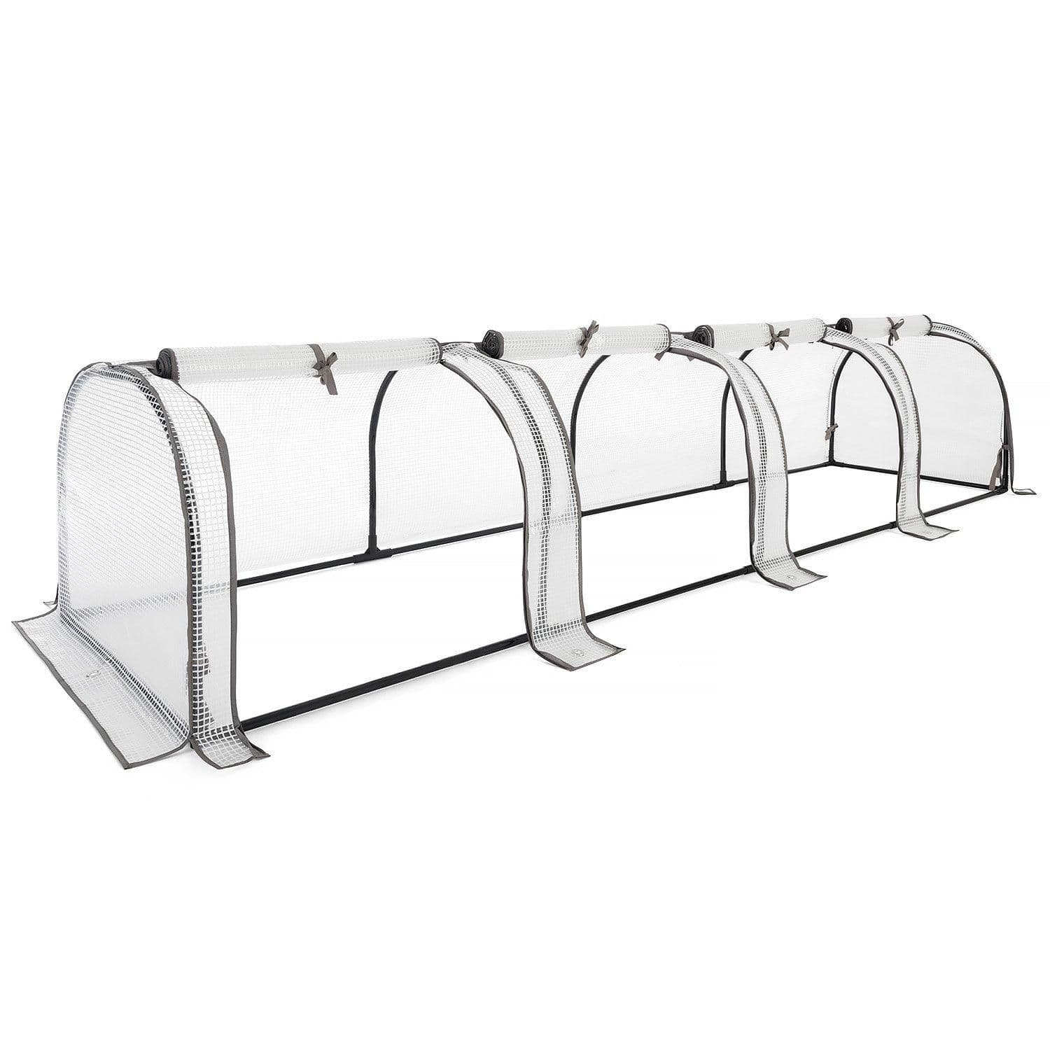 Growhouse Tunnel Greenhouse Large Garden Polytunnel Grow House 4 Section