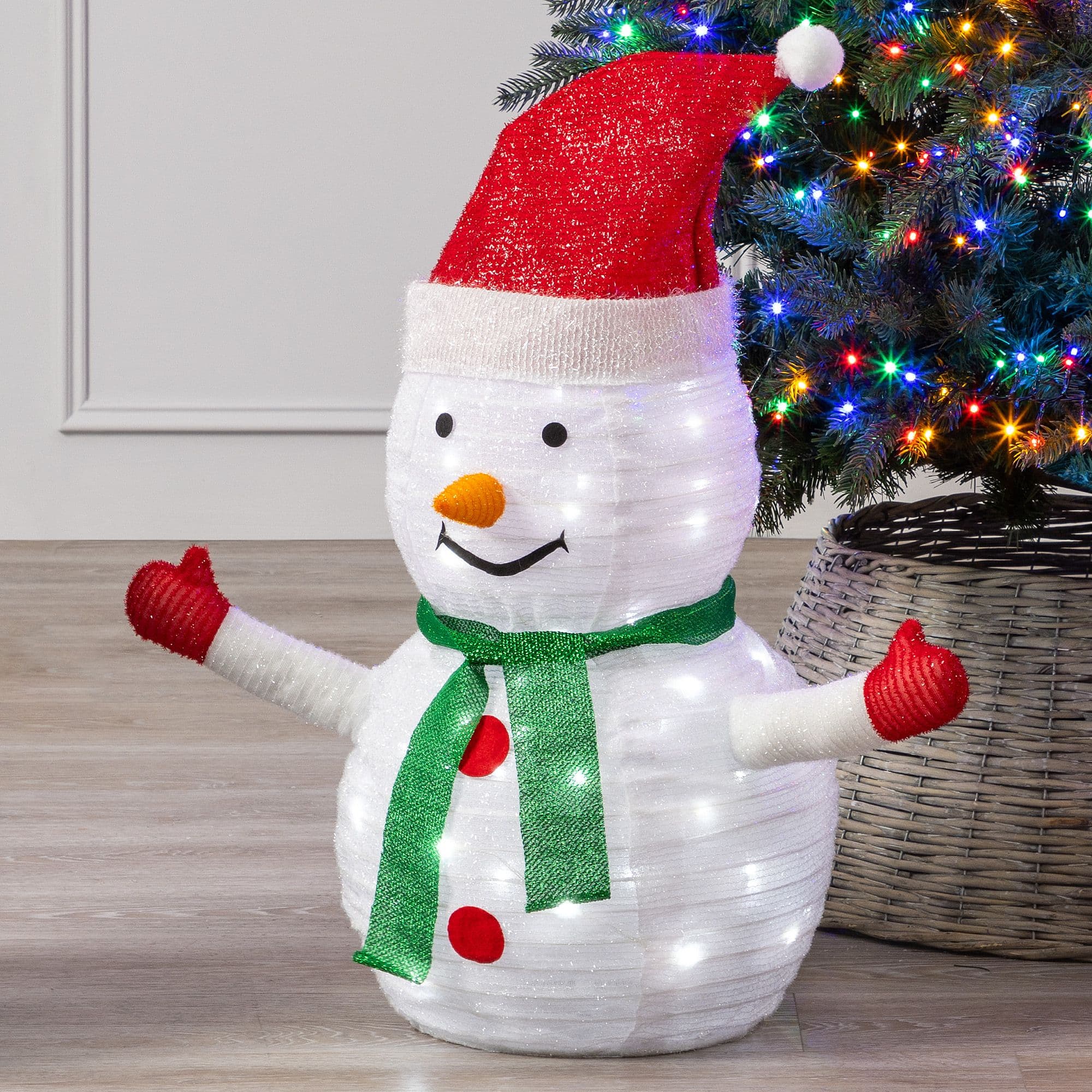 Pop Up LED Christmas Decoration Light Up Santa Penguin Snowman Battery Operated