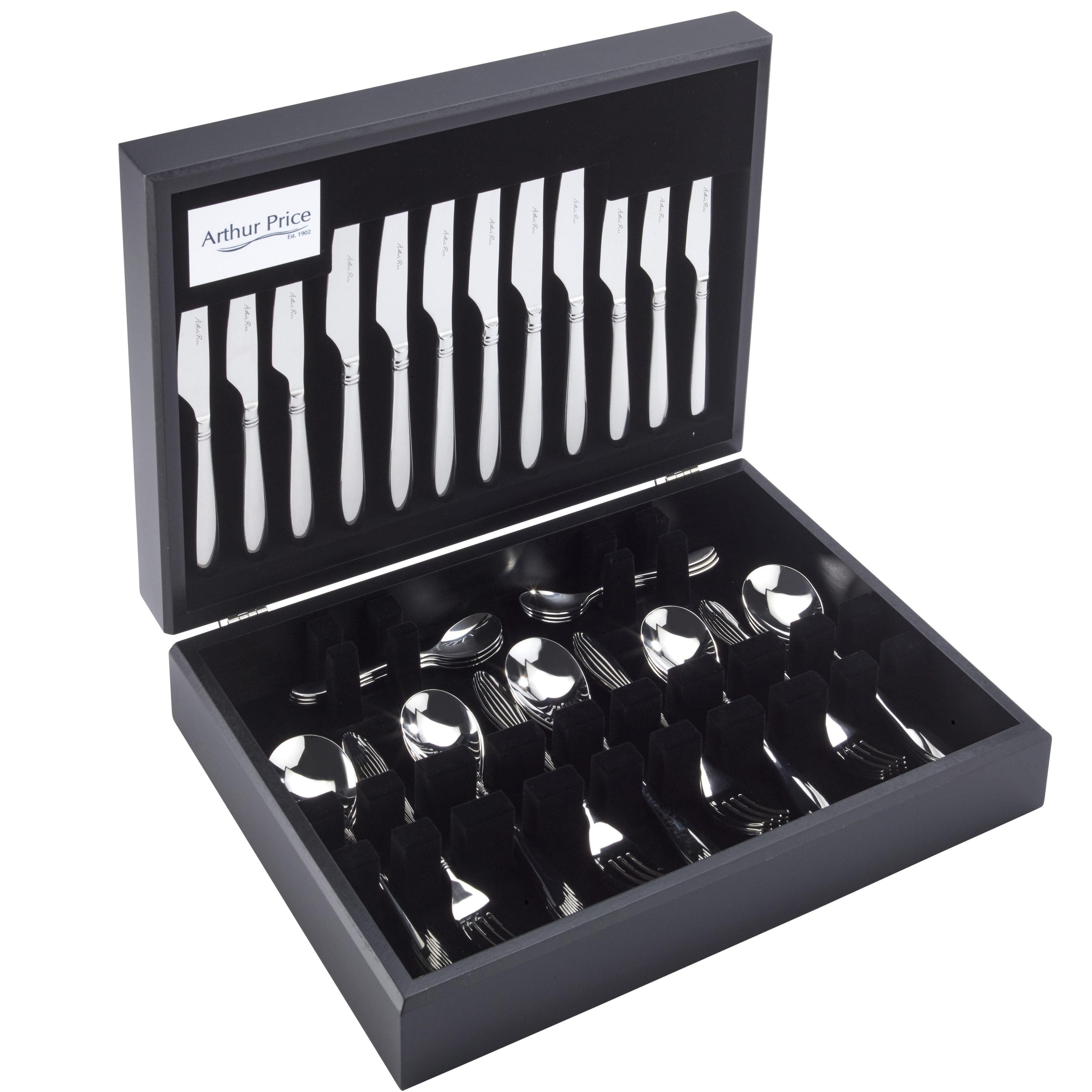 Signature Henley Stainless Steel 58 Piece 8 Person Canteen Cutlery Set