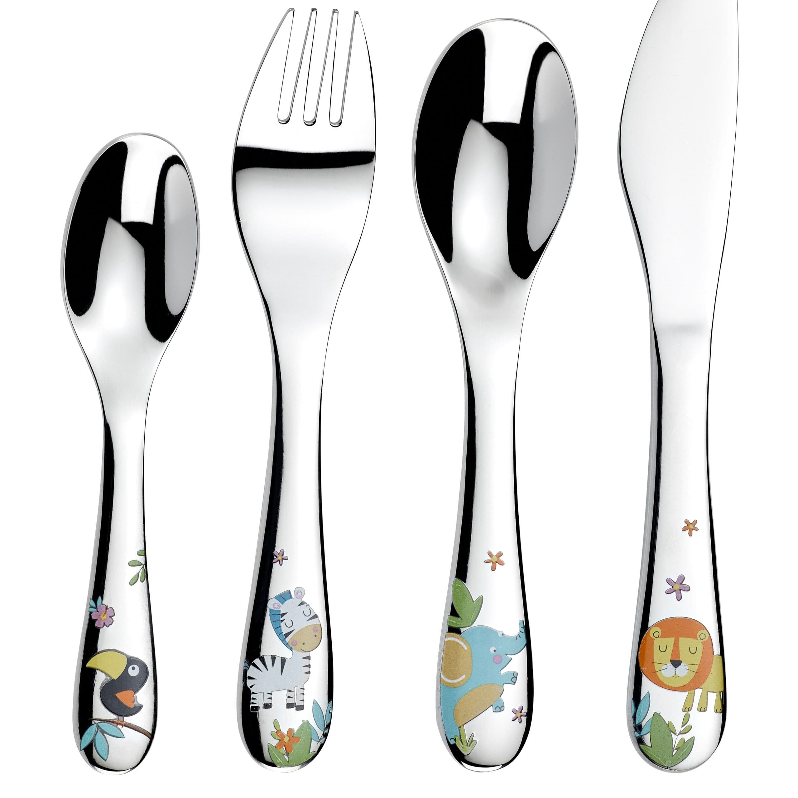 Jungle Stainless Steel 4 Piece Boxed Cutlery Gift Set