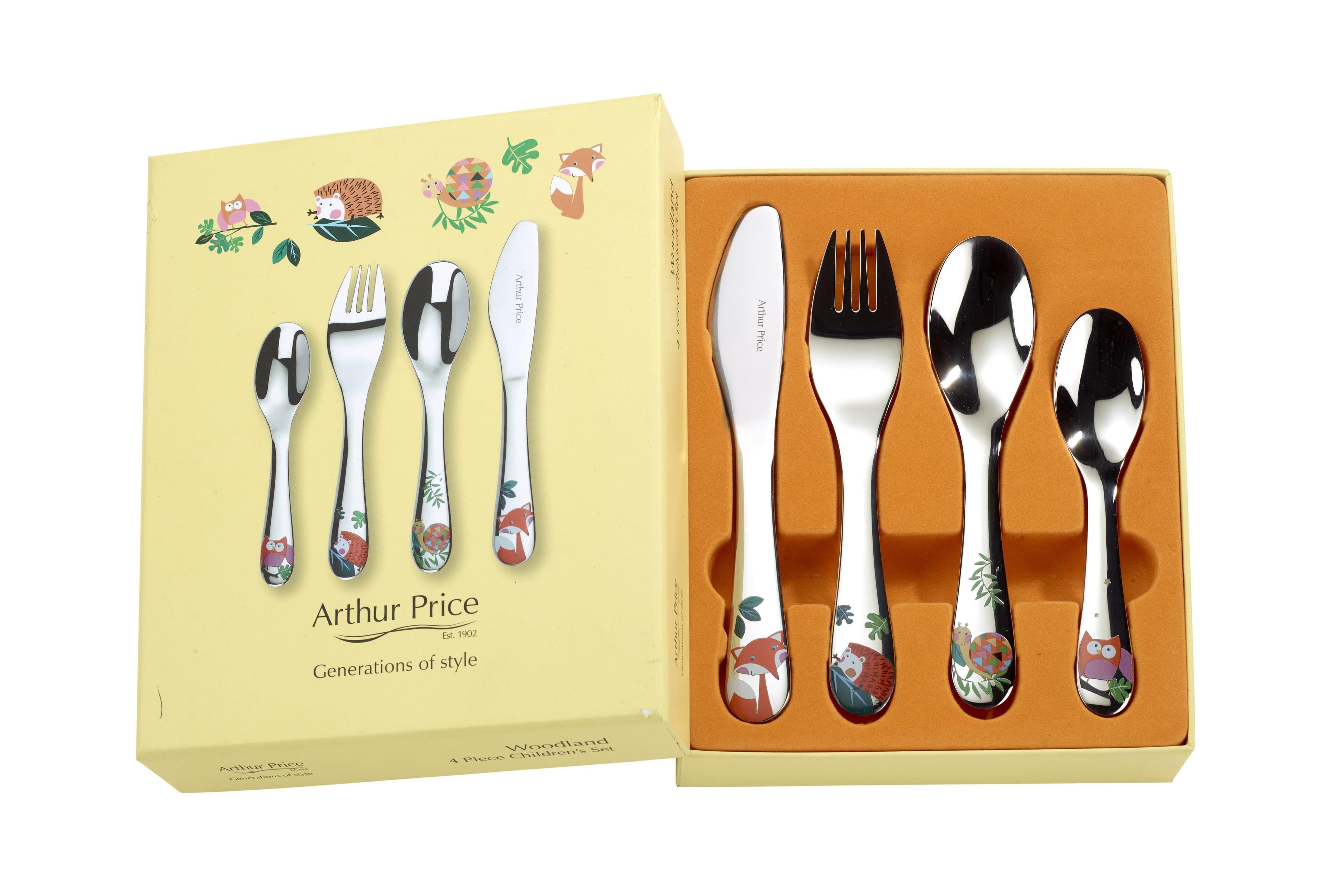 Woodland Stainless Steel 4 Piece Boxed Cutlery Gift Set