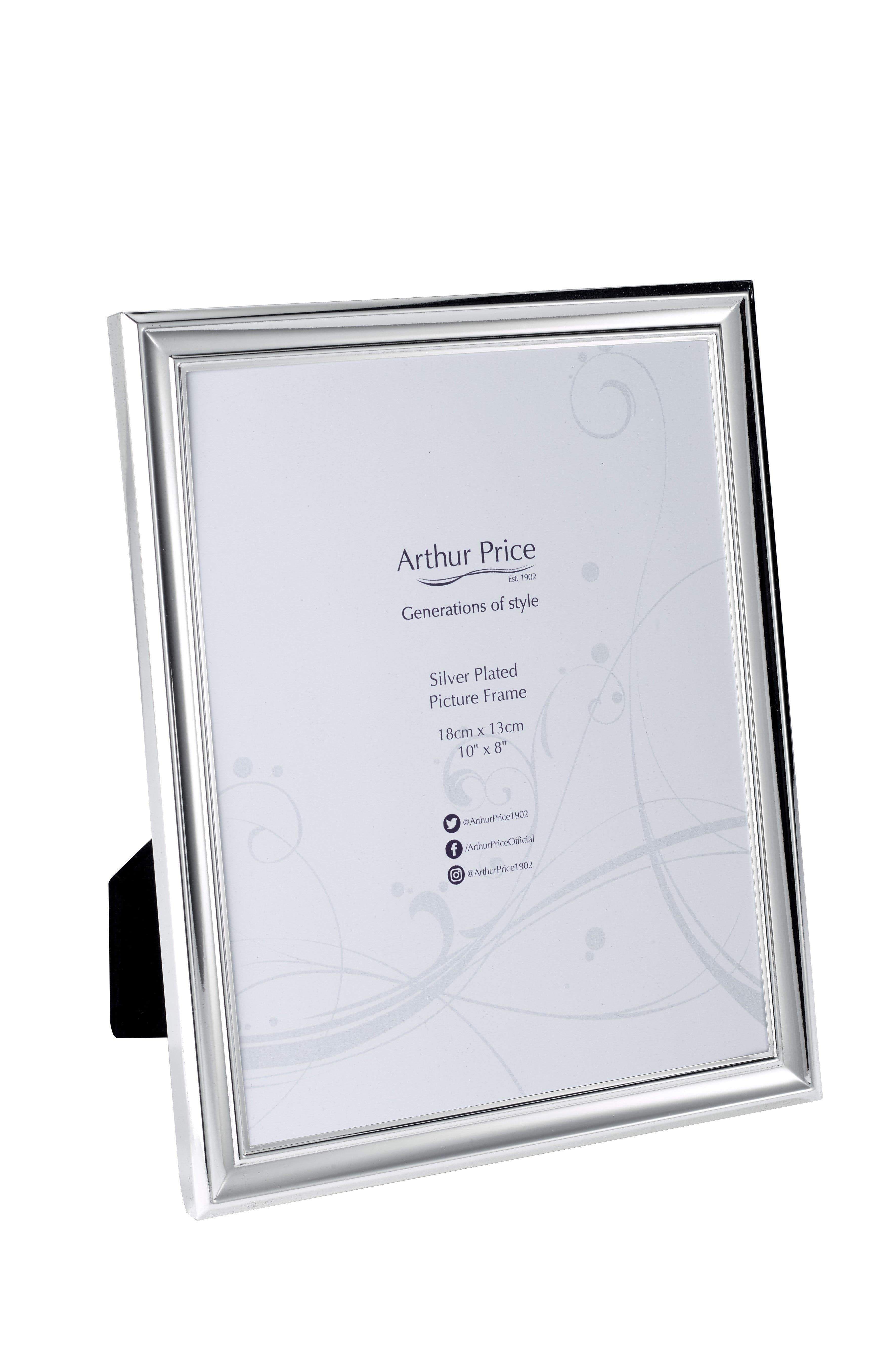 Art Deco Plated Photo Frame 10 x 8 Inch
