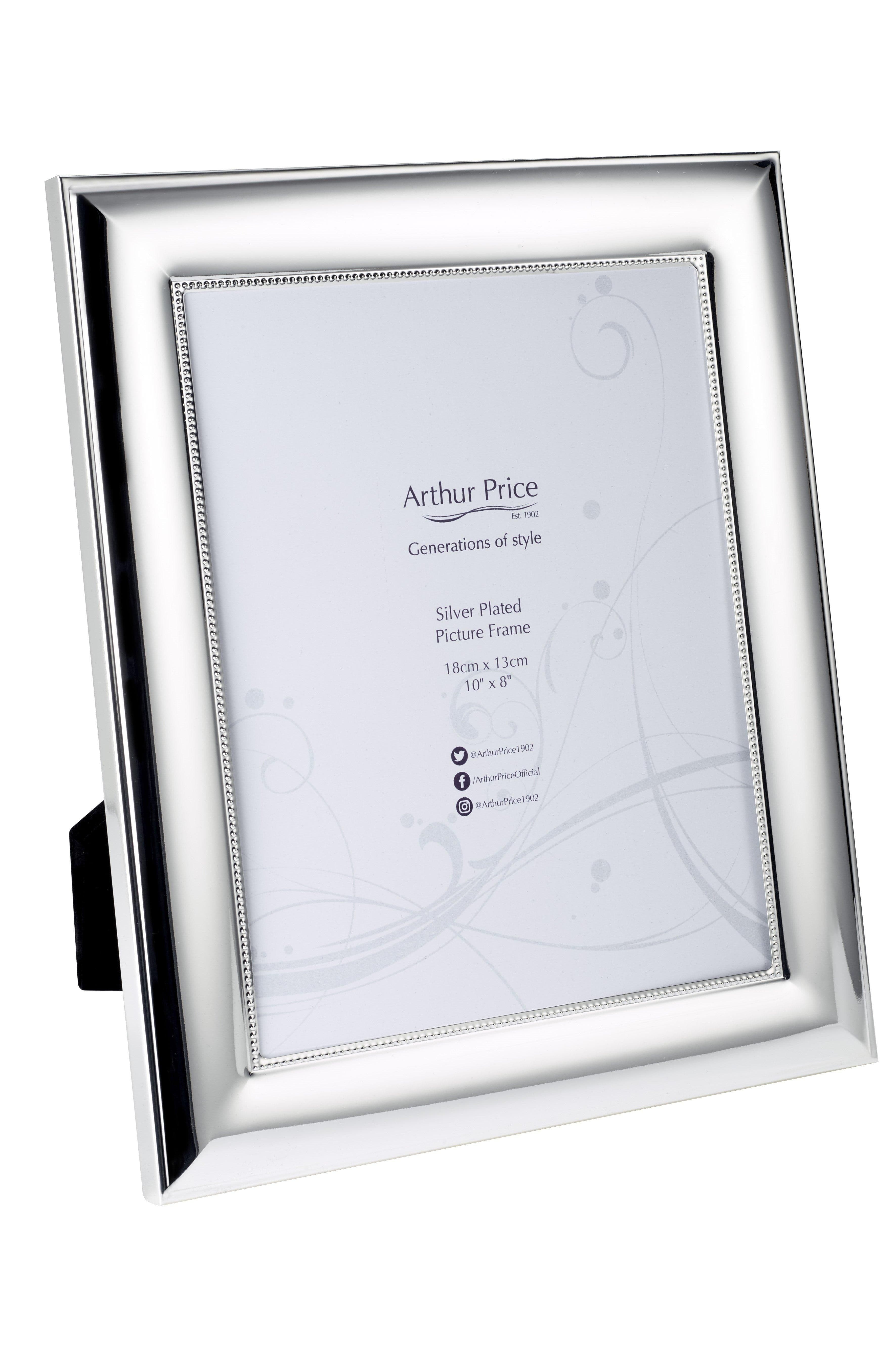 Bead Plated Photo Frame 10 x 8 Inch
