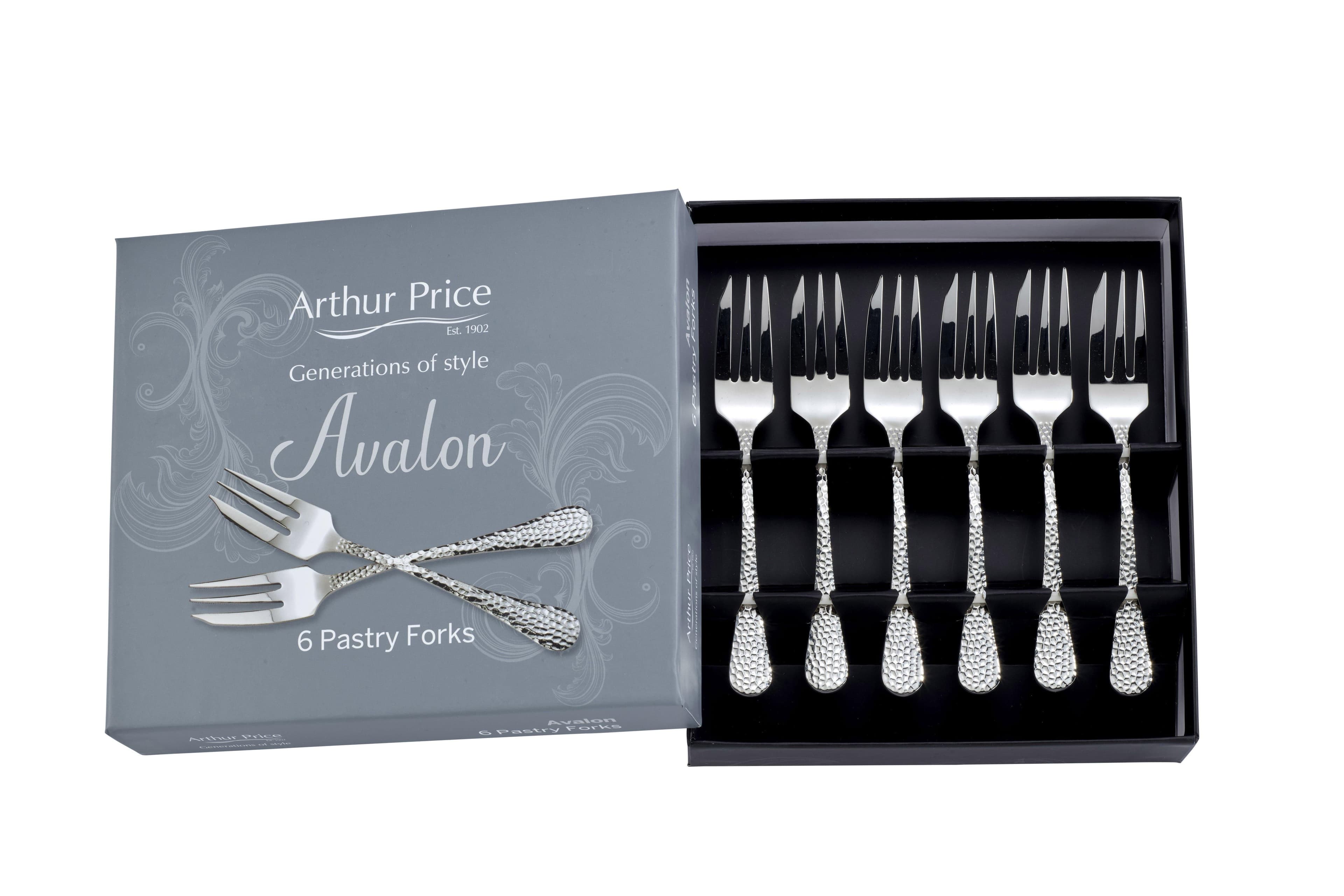 Avalon Stainless Steel Gift Boxed Cutlery Set 6 Pastry Forks