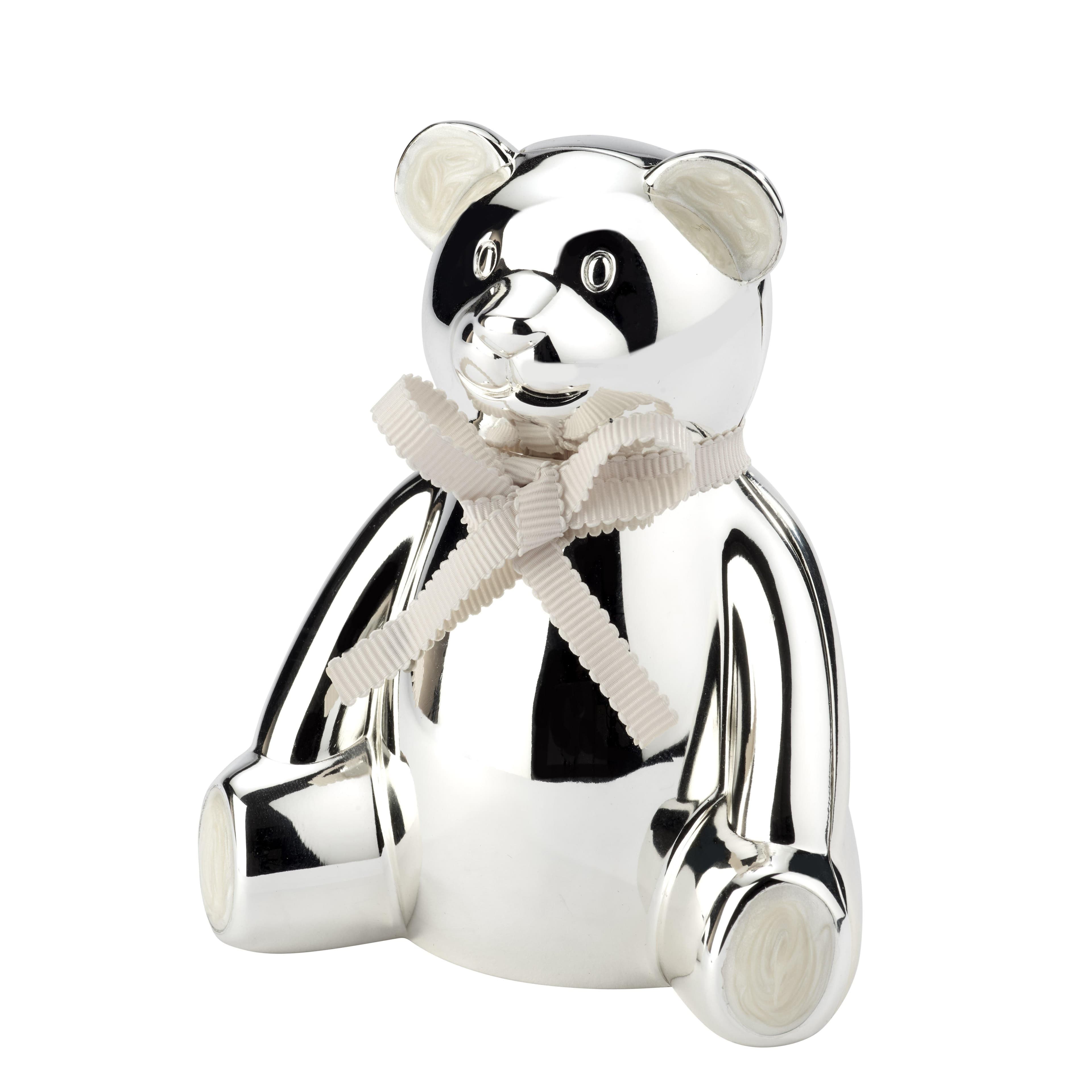 Bambino Teddy Bear Plated Money Box Luxury Gift