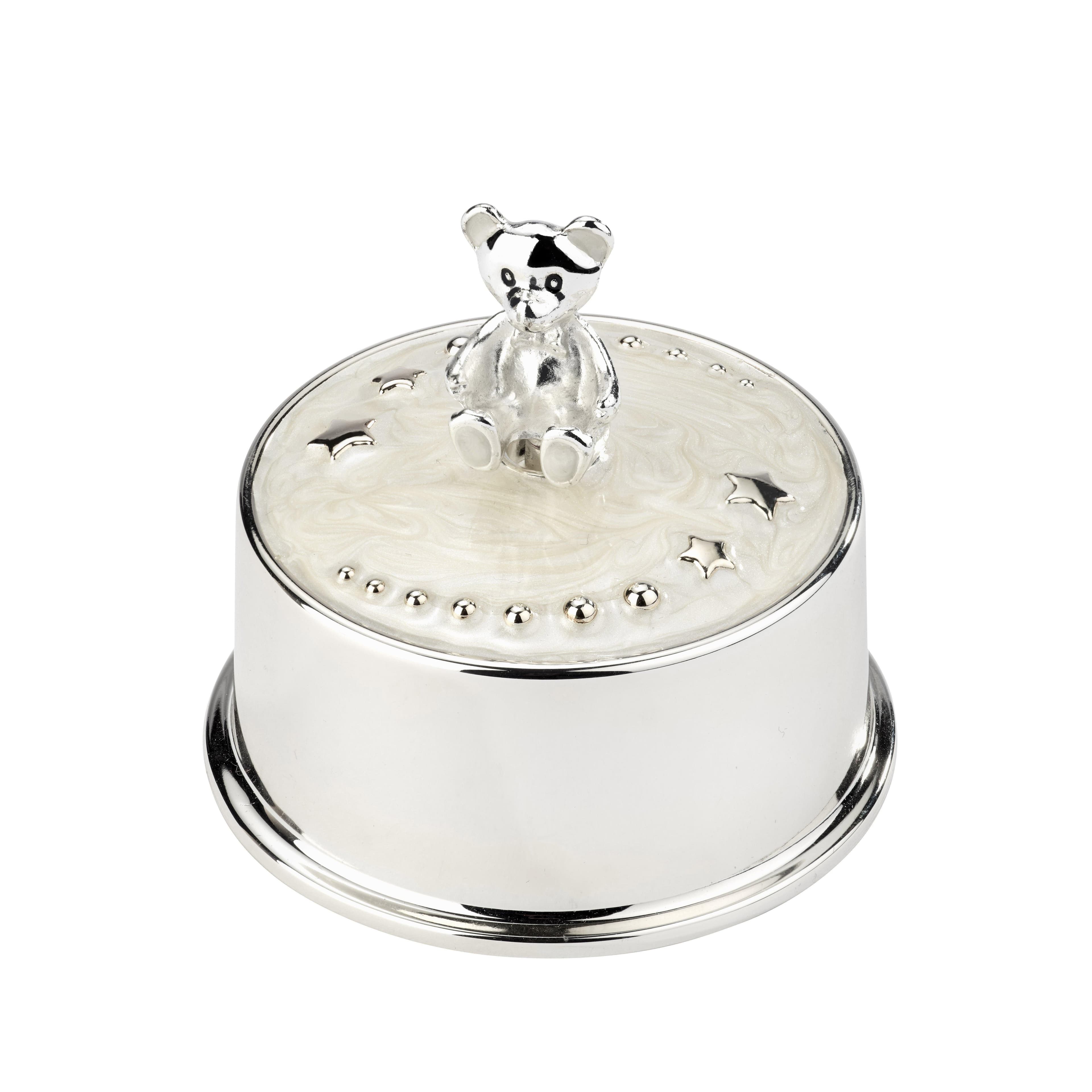 Bambino Teddy Bear Plated Music Box Luxury Gift