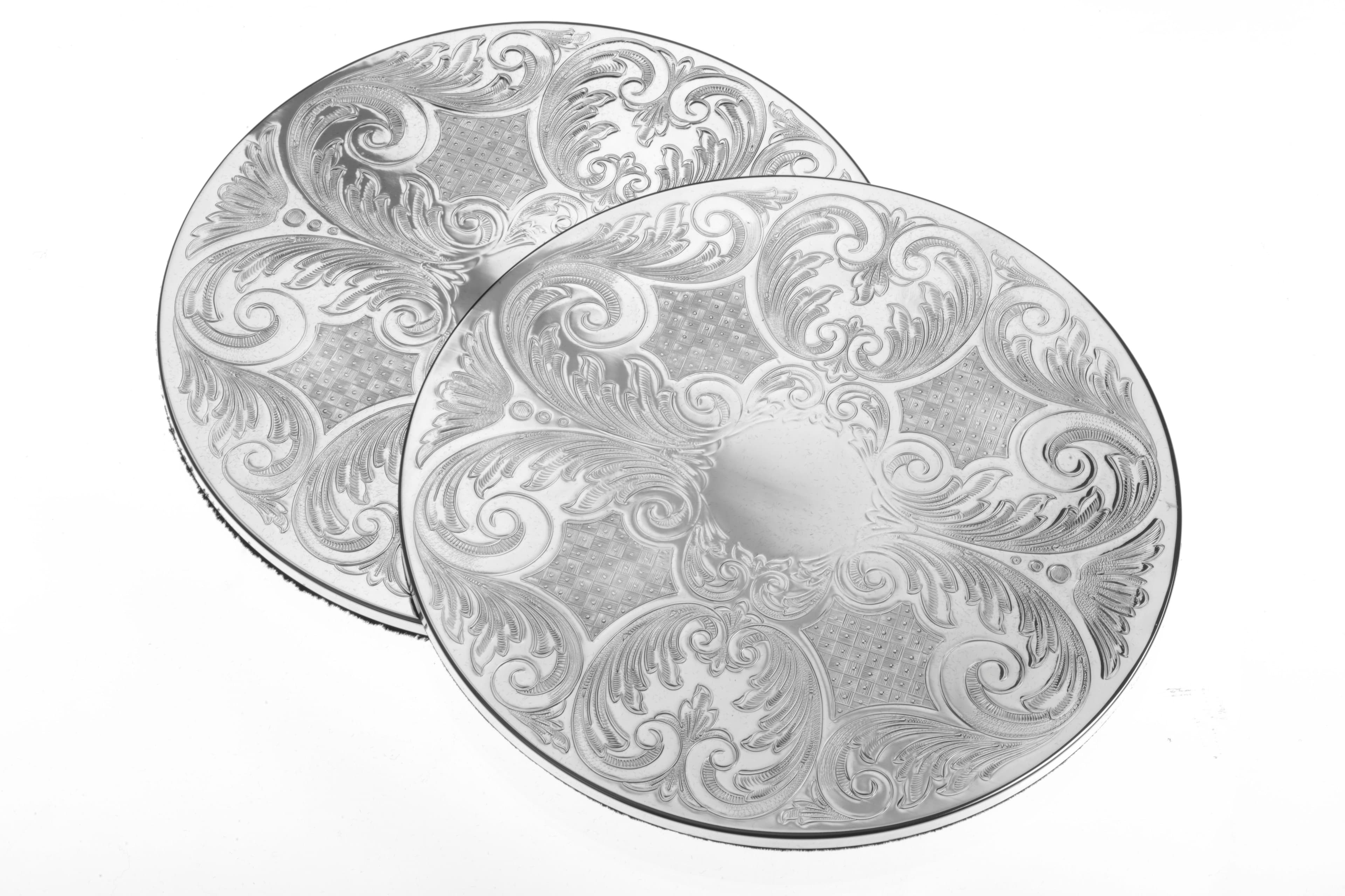 Plated Home Tableware Pair 9 Inch Table Mats