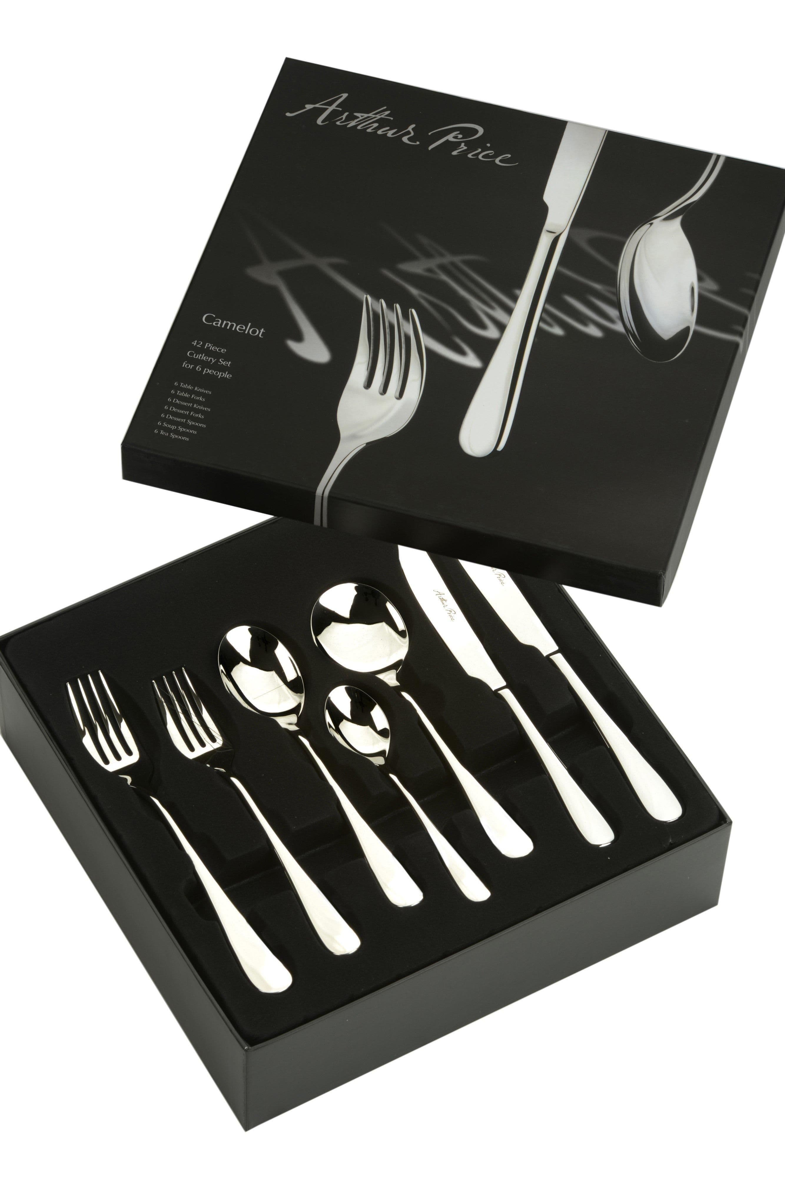 Signature Camelot Stainless Steel 42 Piece 6 Person Boxed Cutlery Set