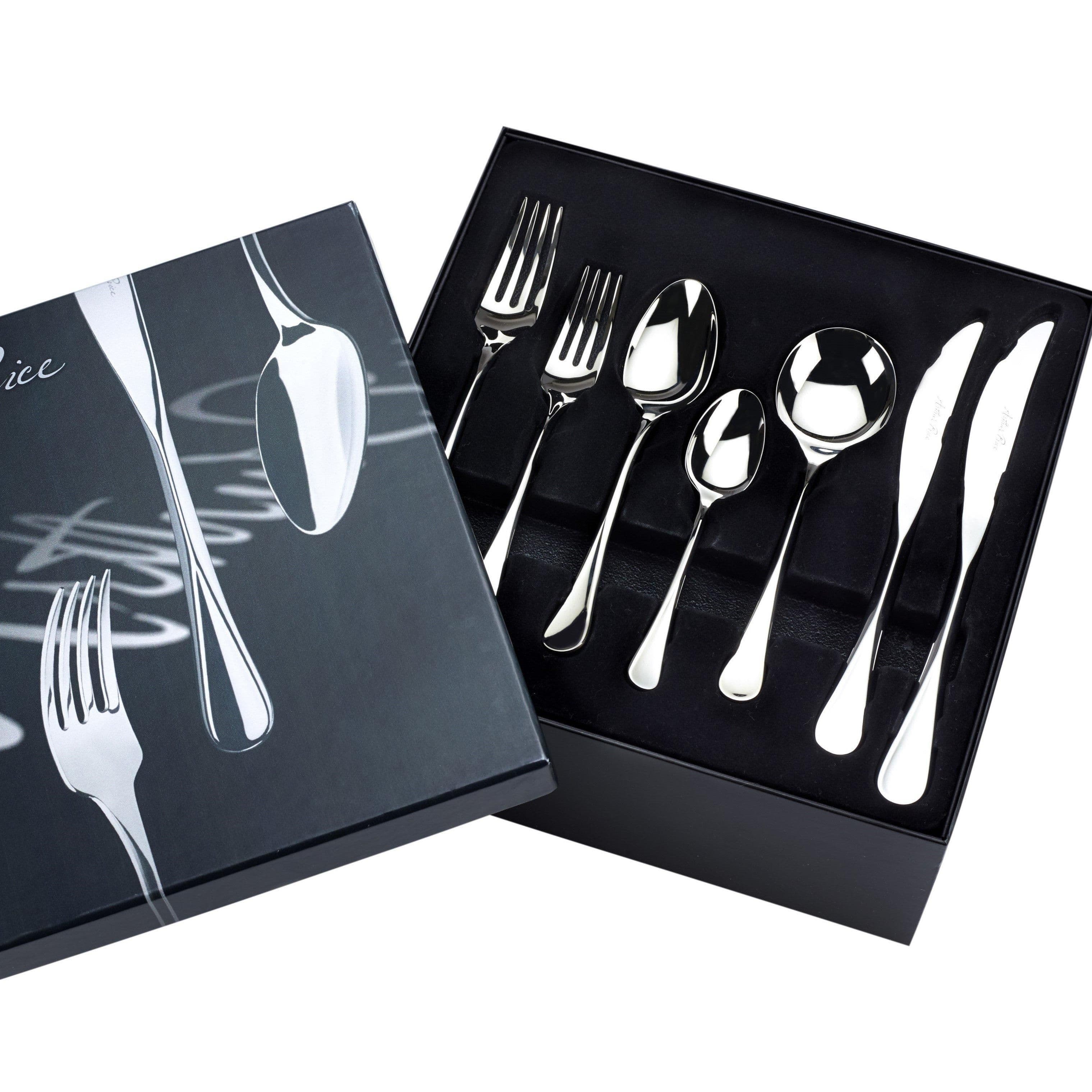 Signature Cascade Stainless Steel 84 Piece 8 Person Boxed Cutlery Set