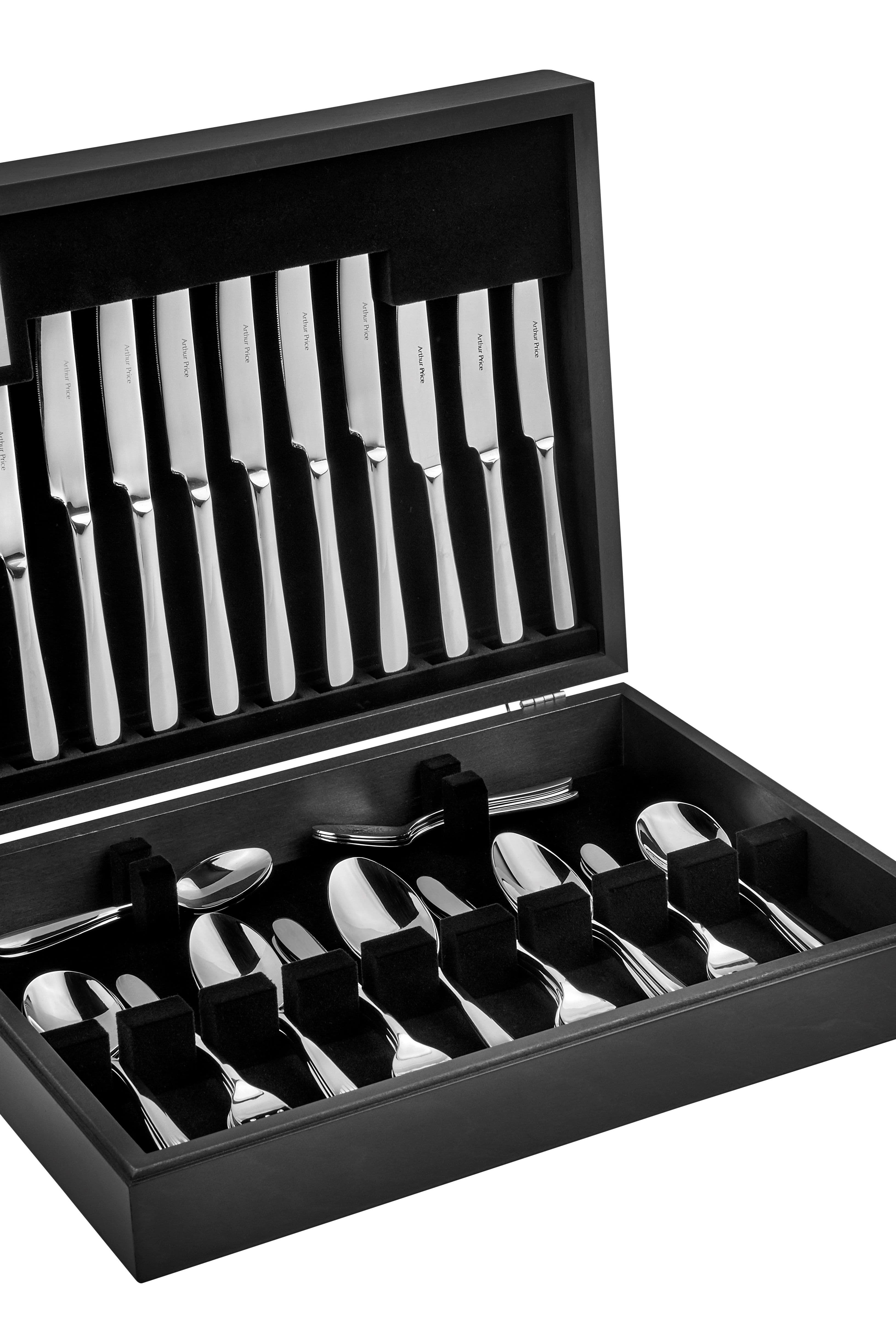 Willow Stainless Steel 58 Piece 8 Person Canteen Cutlery Set