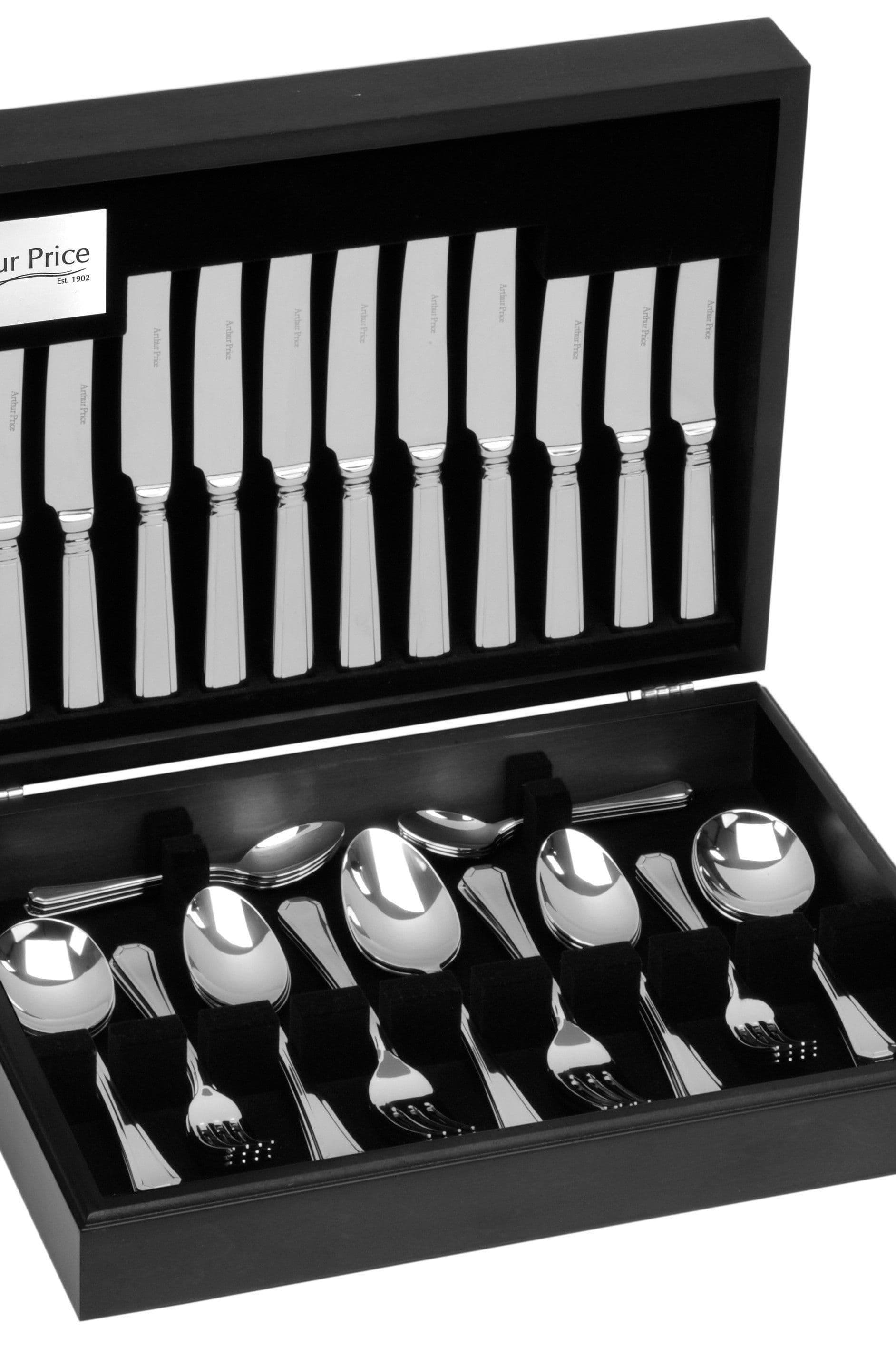 Grecian Stainless Steel 58 Piece 8 Person Cutlery Canteen Set