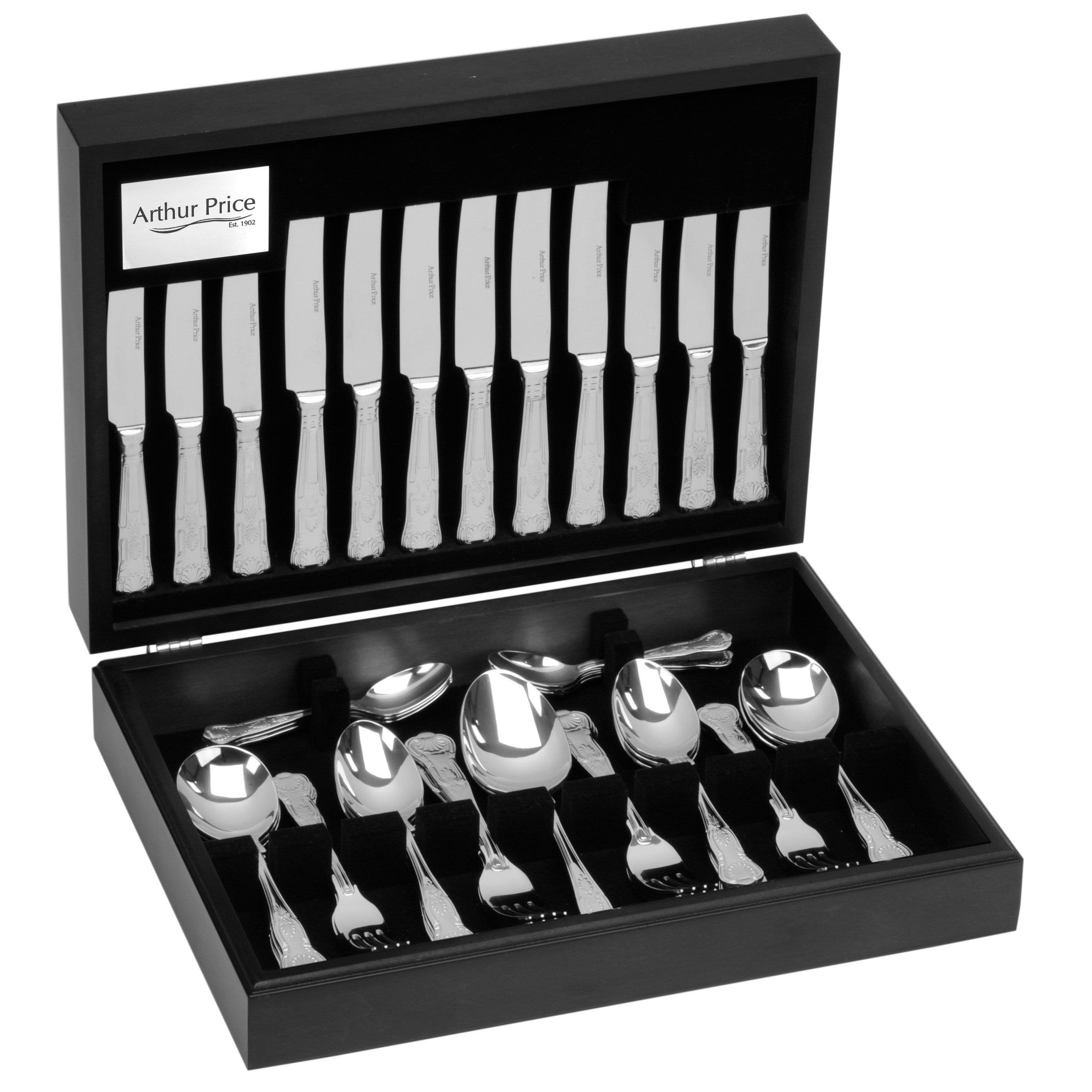 Kings Stainless Steel 58 Piece 8 Person Canteen Cutlery Set
