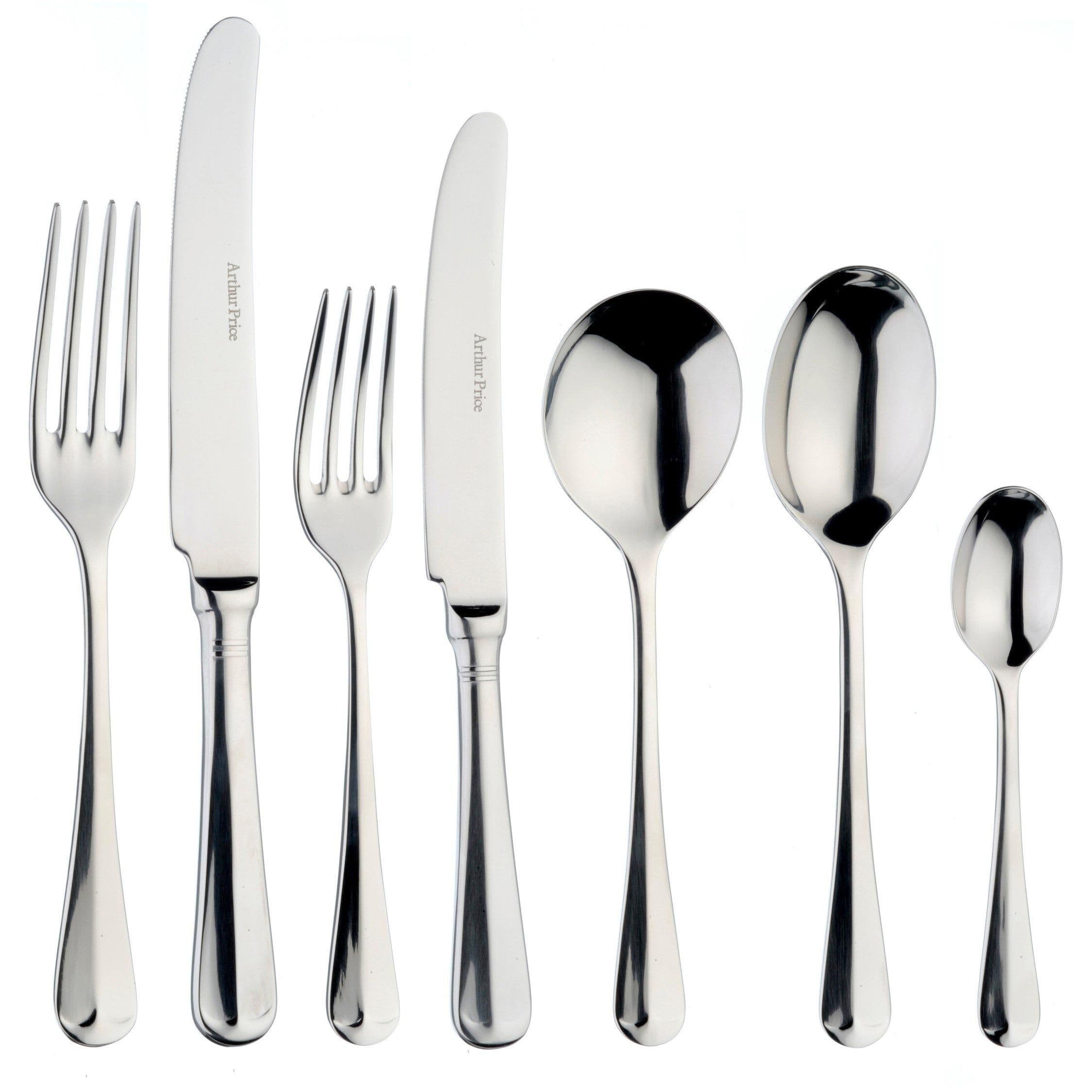 Rattail Stainless Steel 58 Piece 8 Person Canteen Cutlery Set