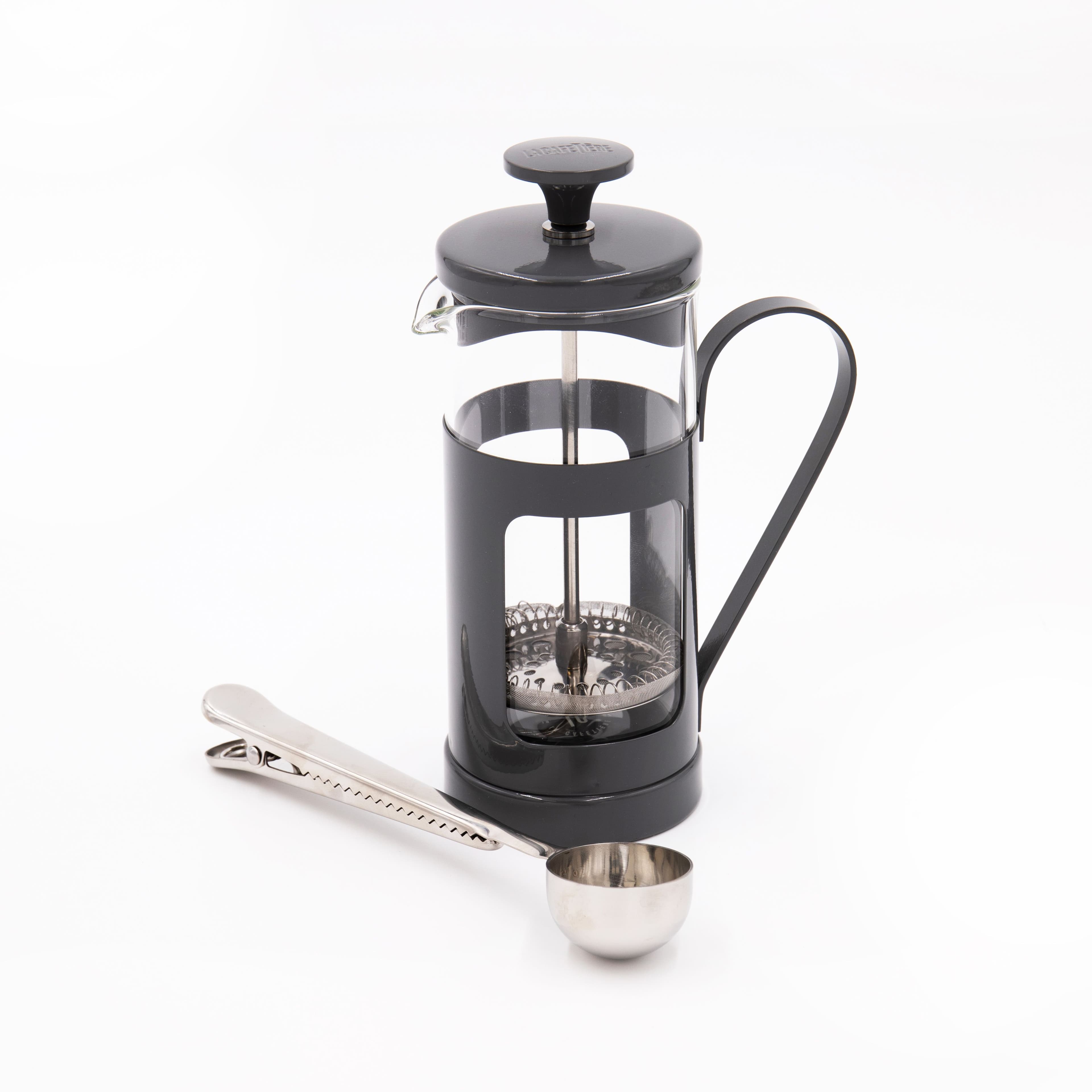 2pc Cafetière Set Monaco Cool 8 Cup Cafetière Coffee Measuring Spoon Clip