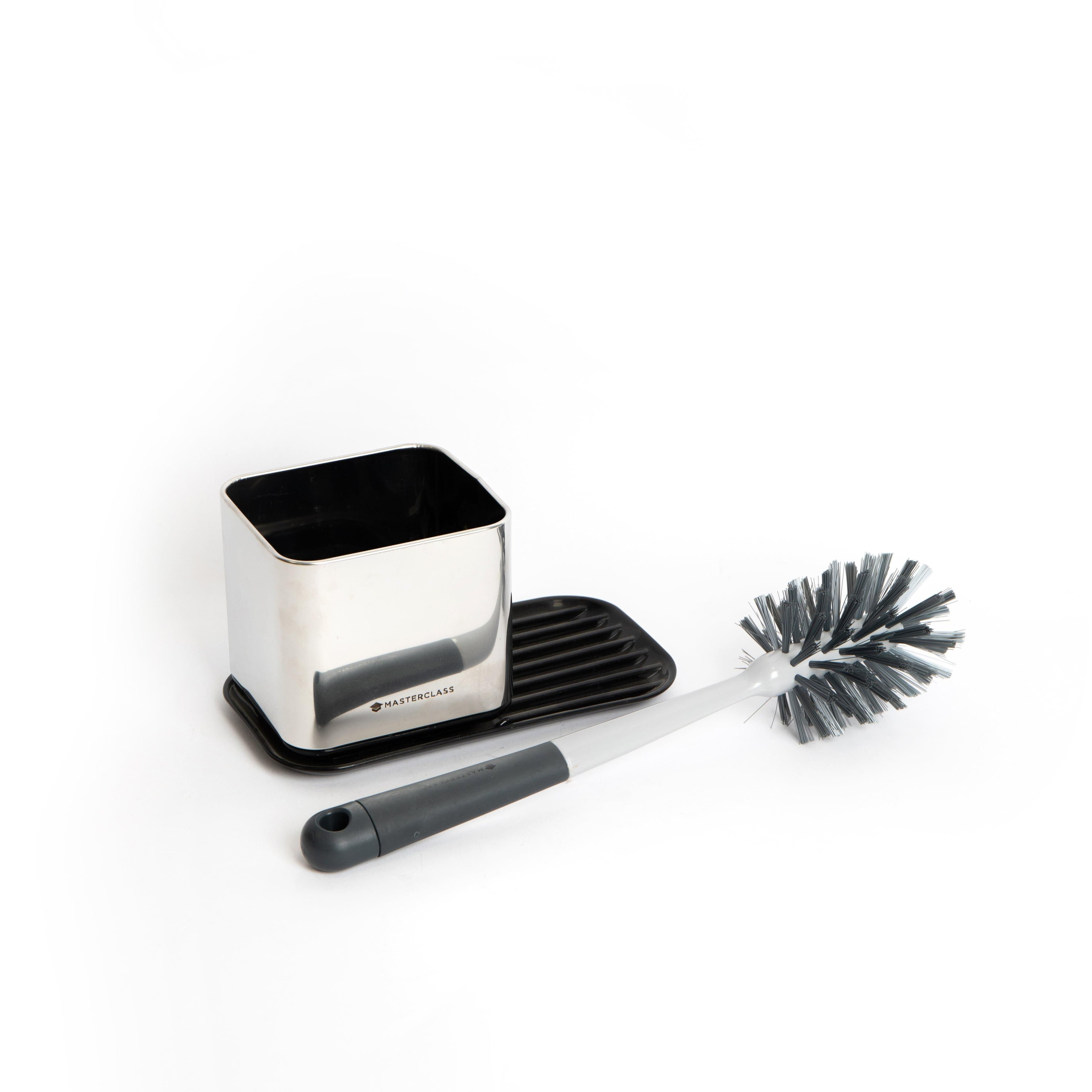 2pc Kitchen Washing up Set Smart Sink Caddy Bottle Cleaner Brush