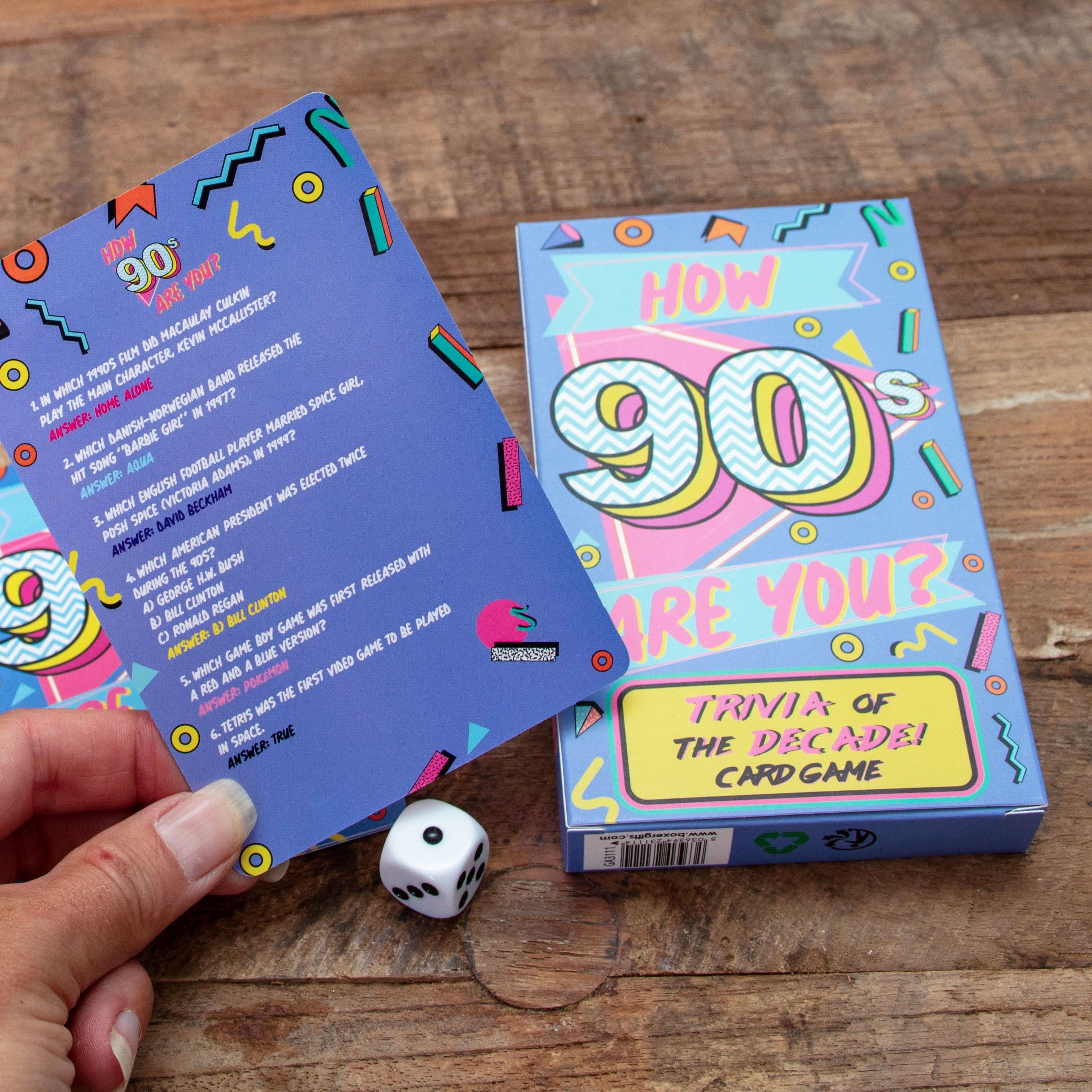 How 90s Are You? 90s Trivia Card Game