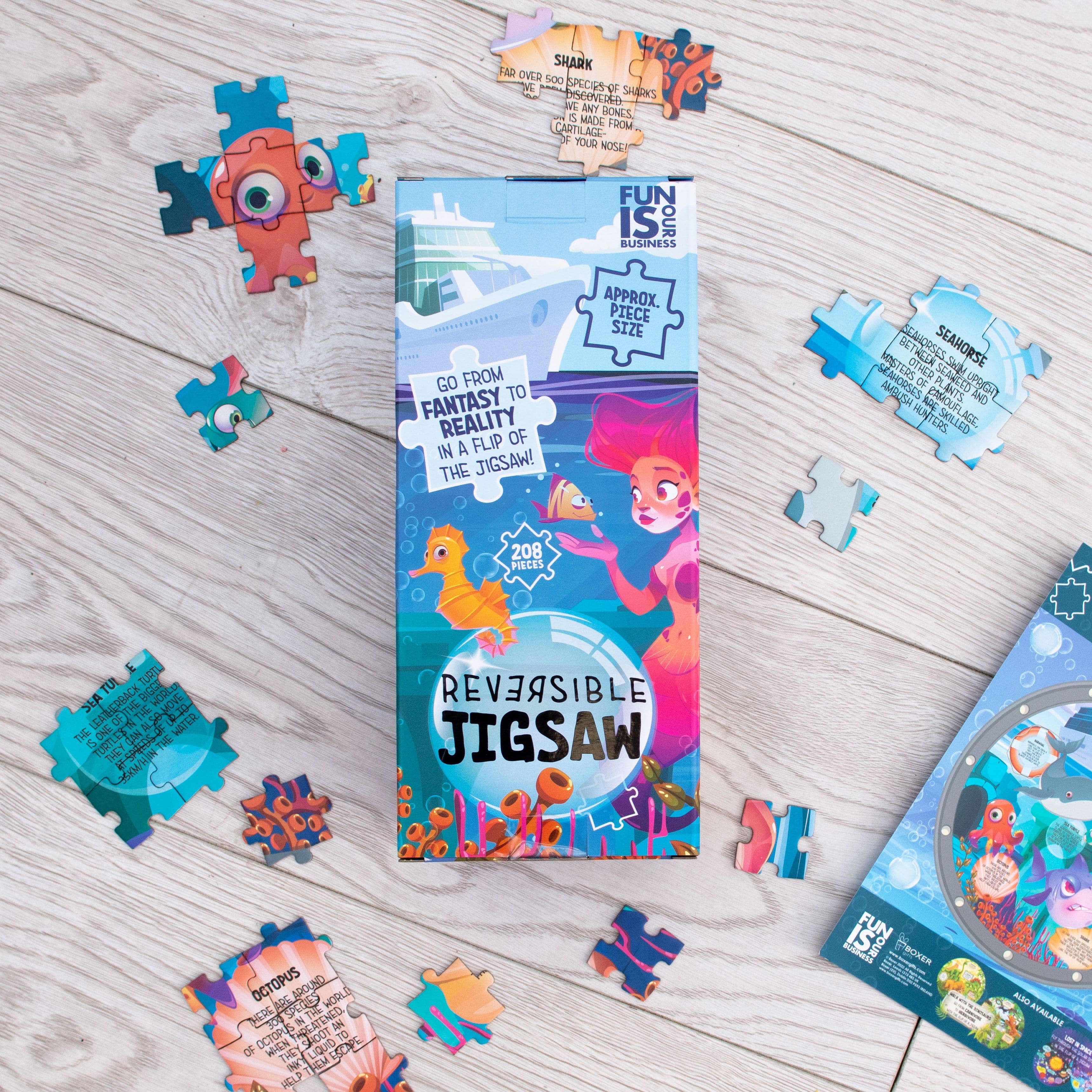 Ocean Creatures' Childrens Reversible Jigsaws
