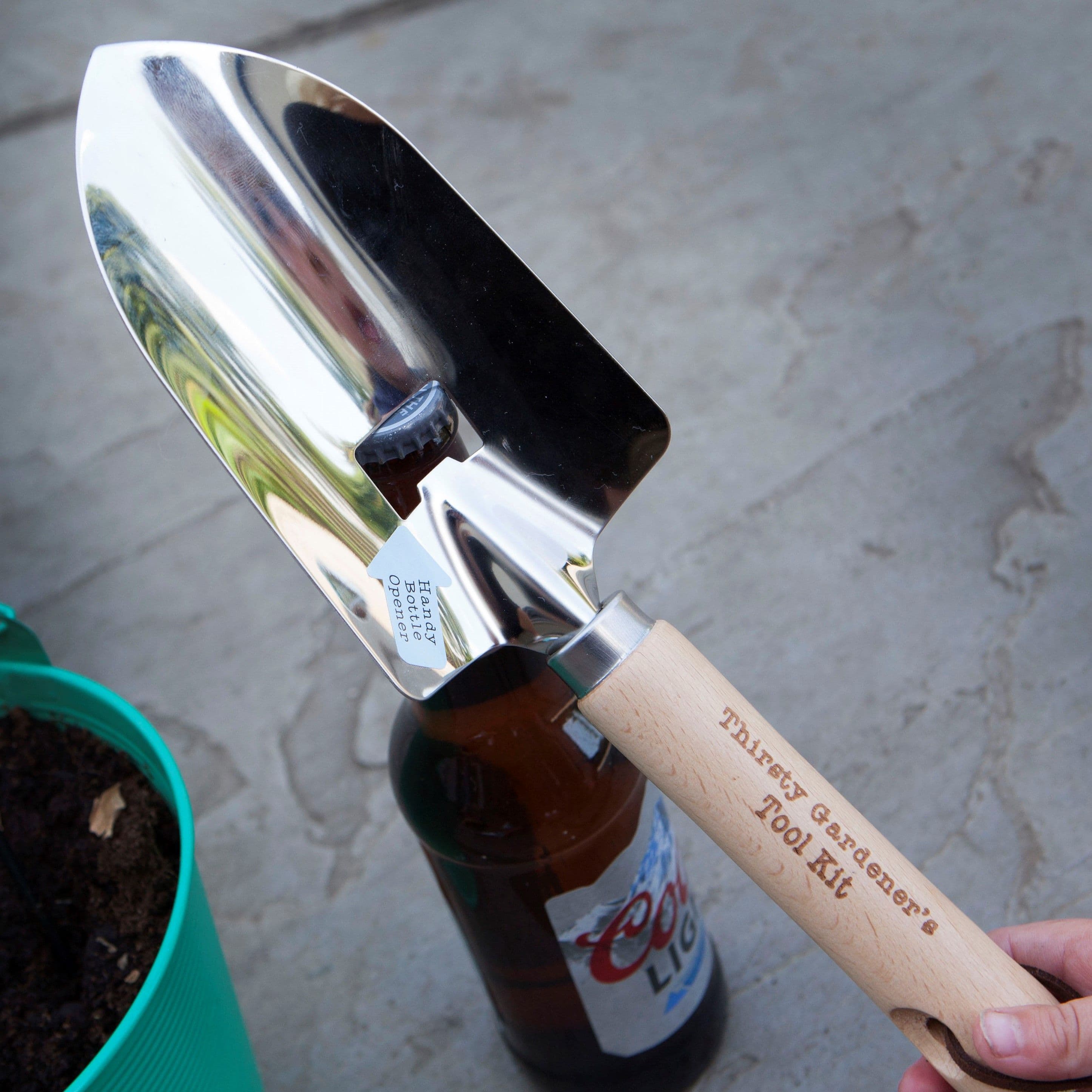 Thirsty Gardeners Bottle Opener Trowel - Gardening Gift