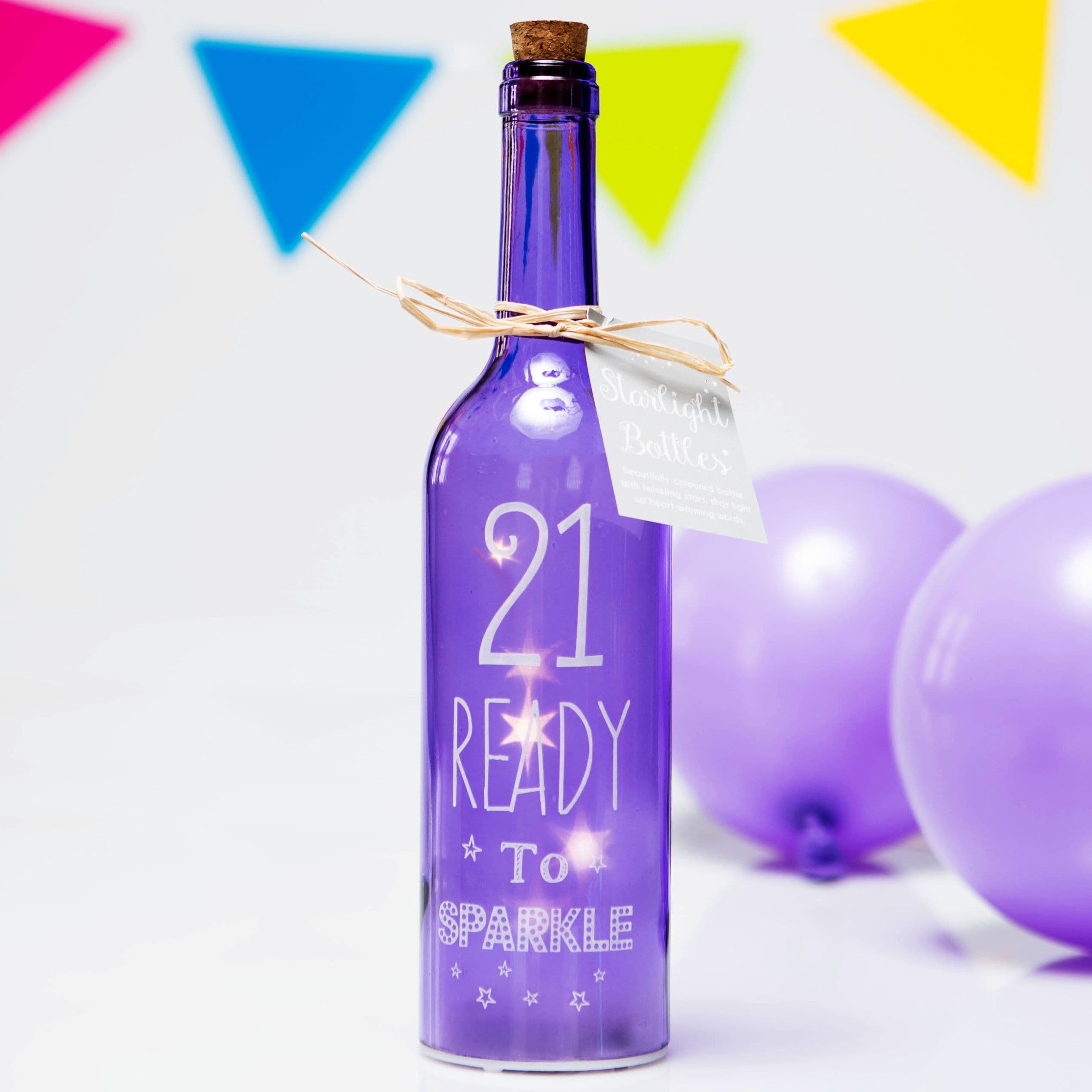 Boxer Gifts Women's 21st Birthday' Starlight Bottle Gift