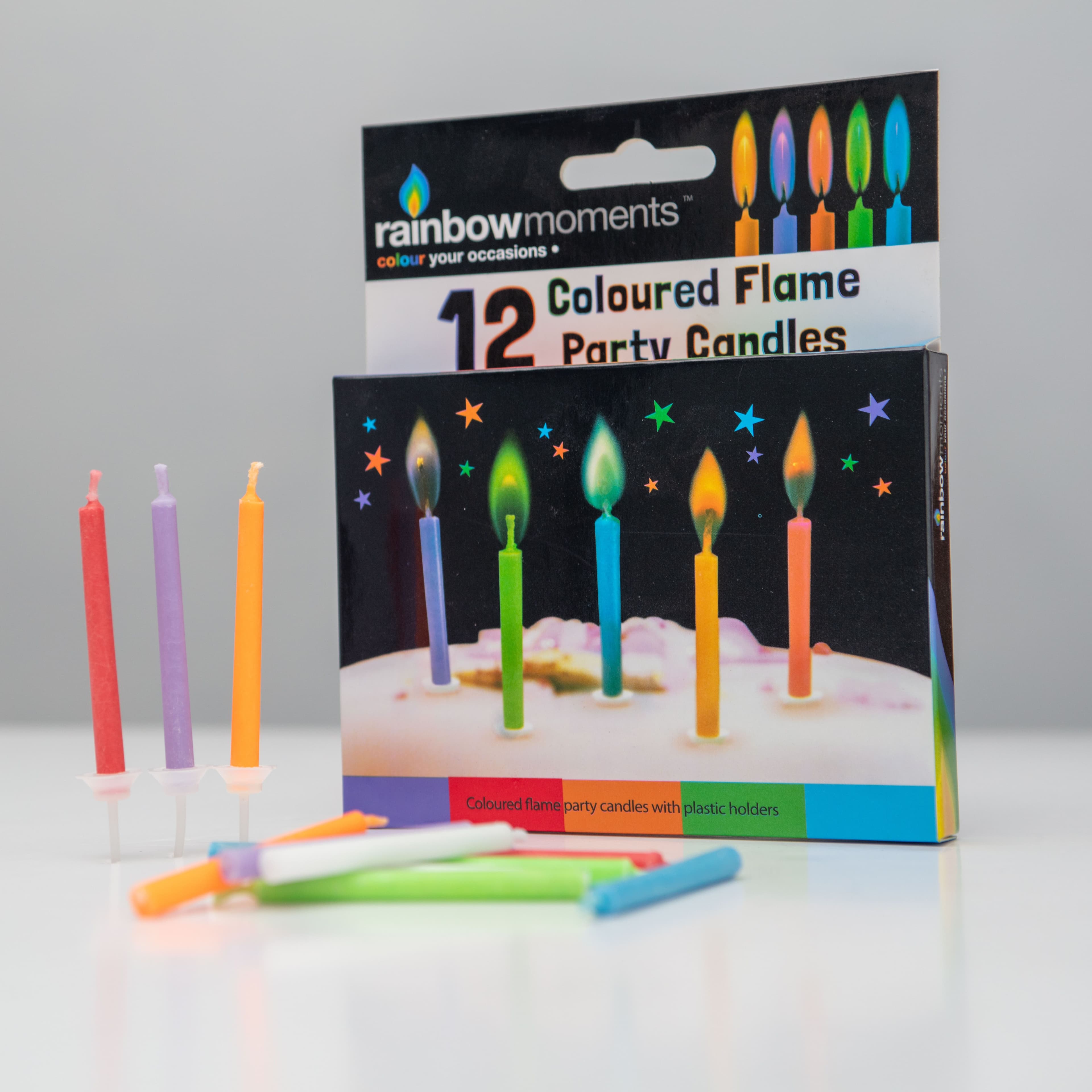 Colour Flame Candles - Colourful Birthday Candles