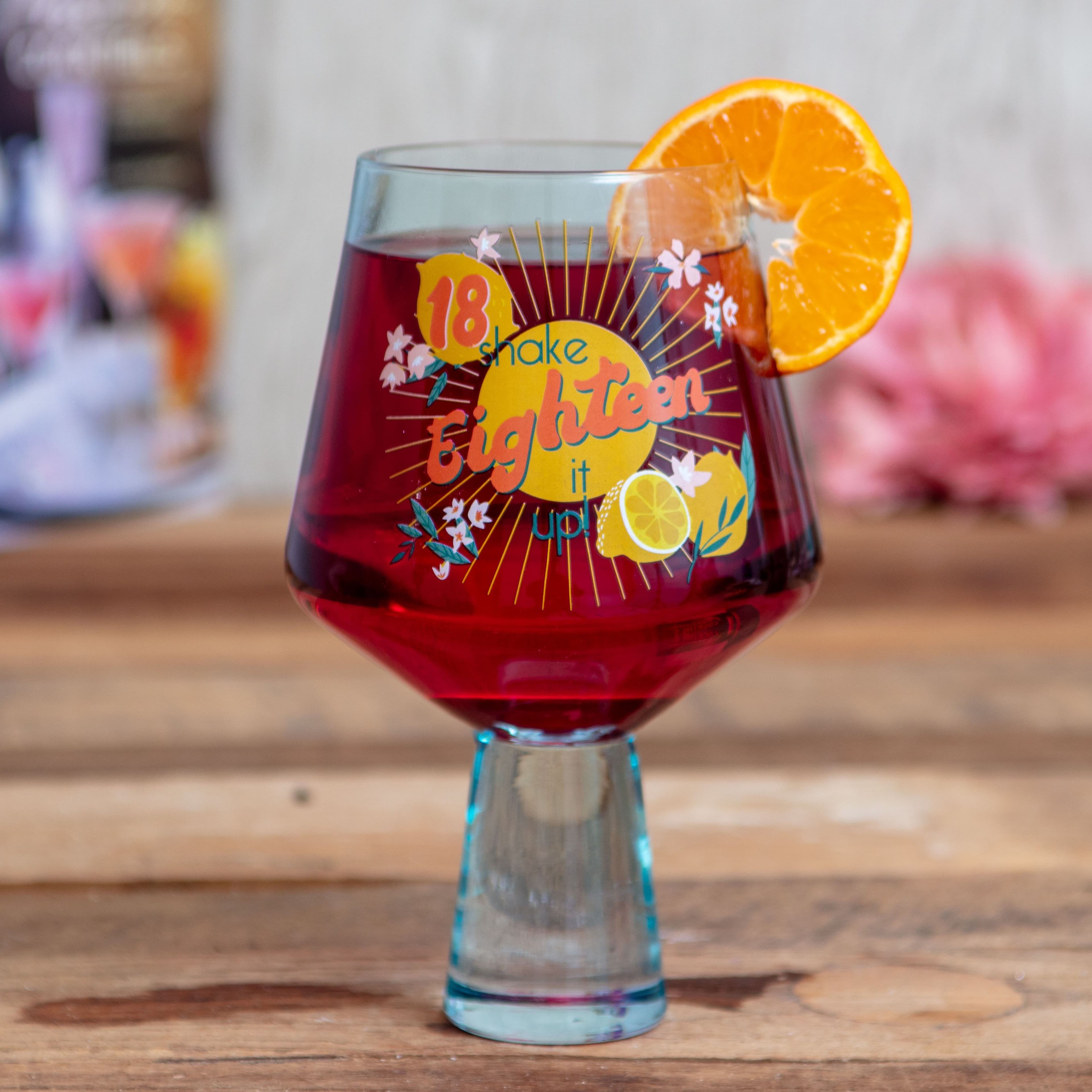 18th Birthday Cocktail Glass