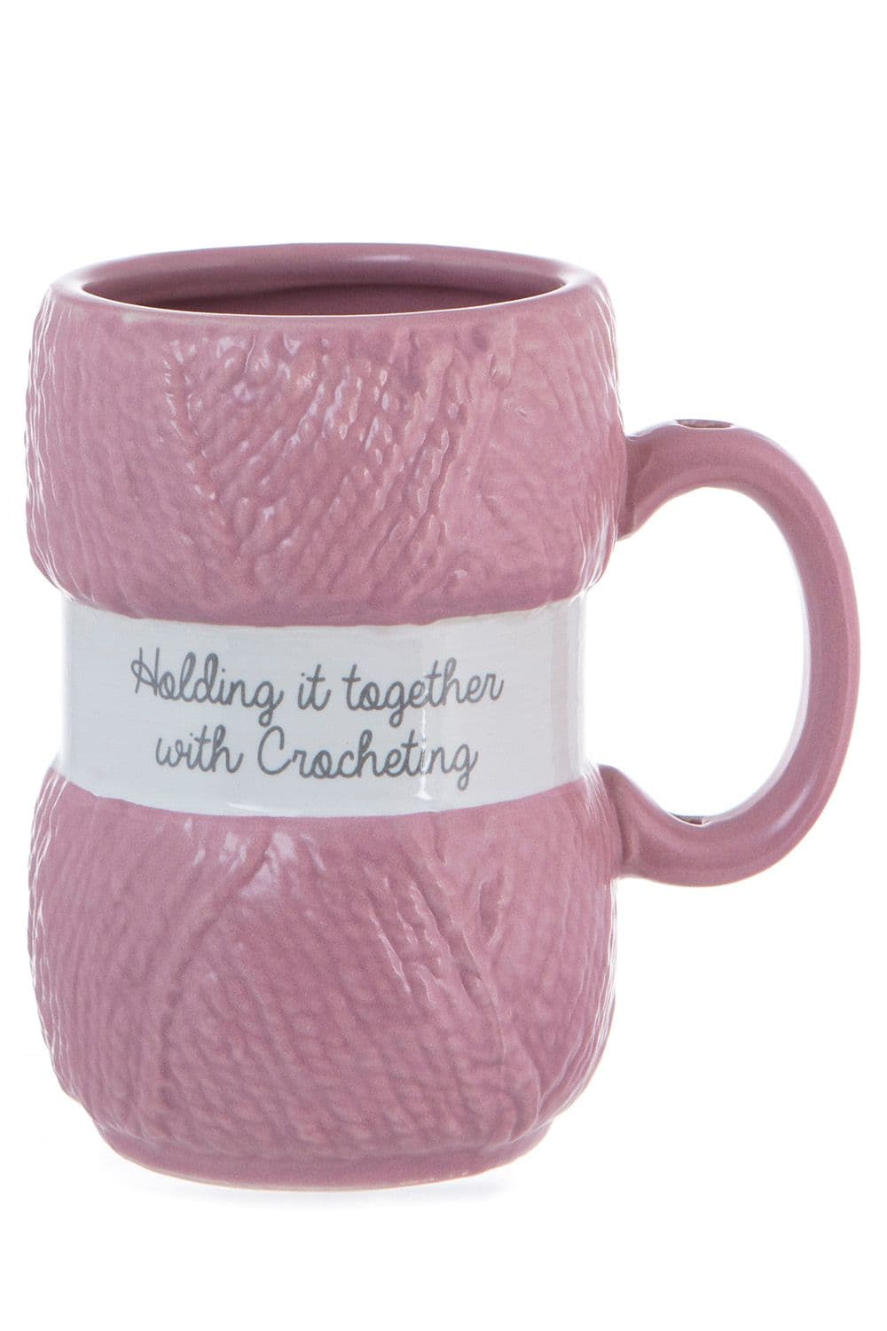 Boxer Gifts Women's Holding It Together' Crochet Mug