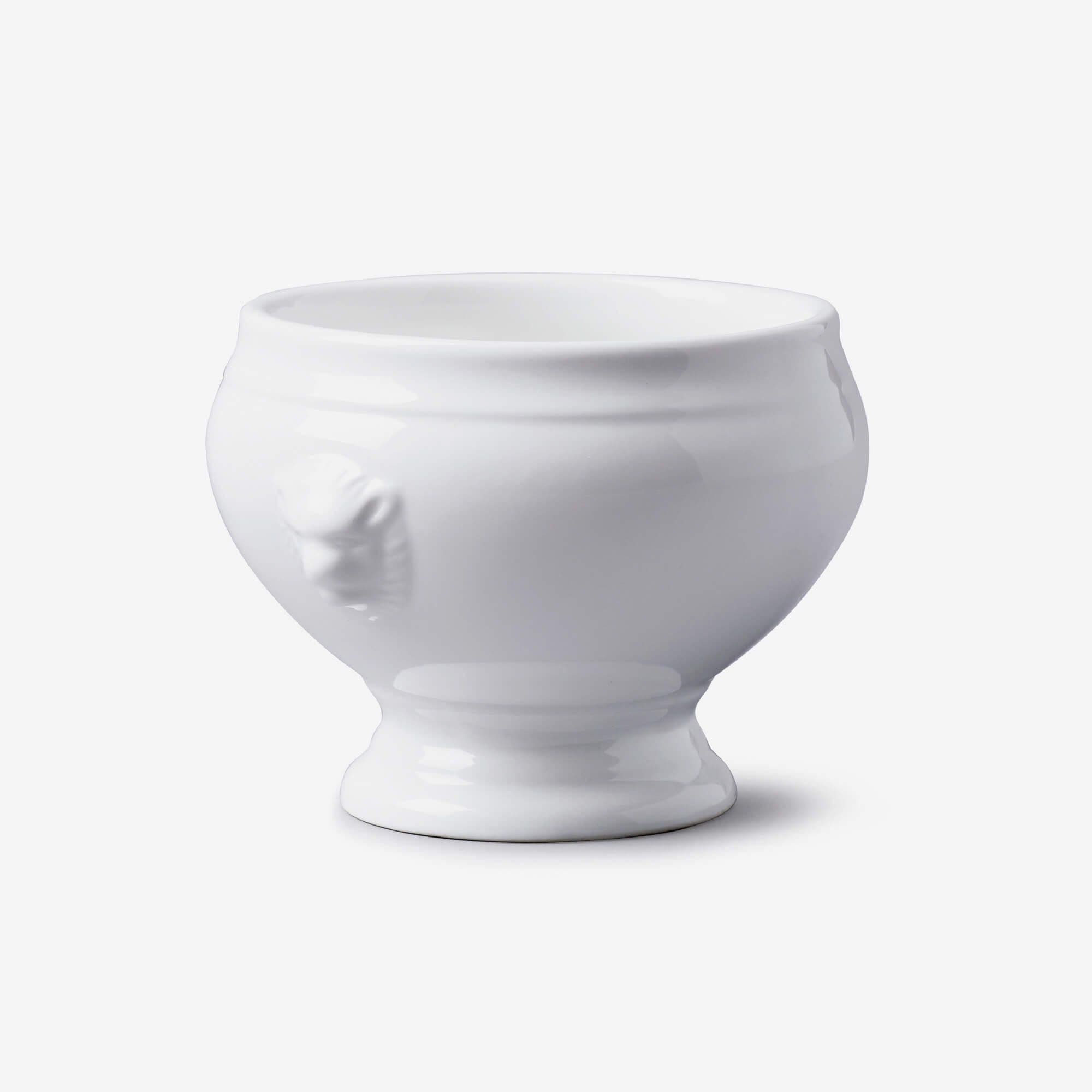 Porcelain Soup Bowl Lion Head