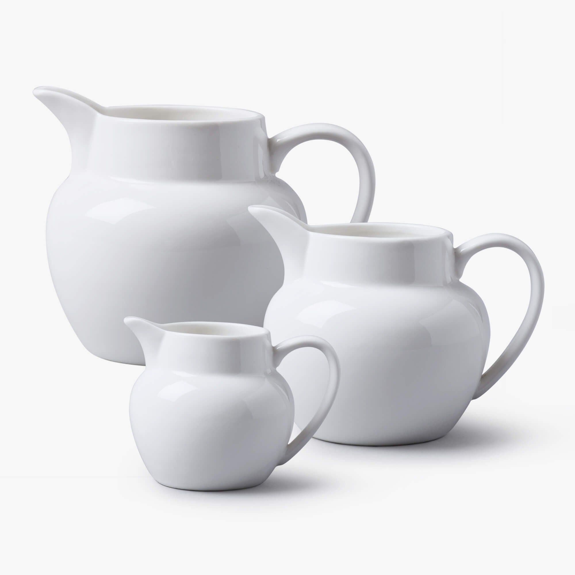 Porcelain Round Bellied Jug Set 3