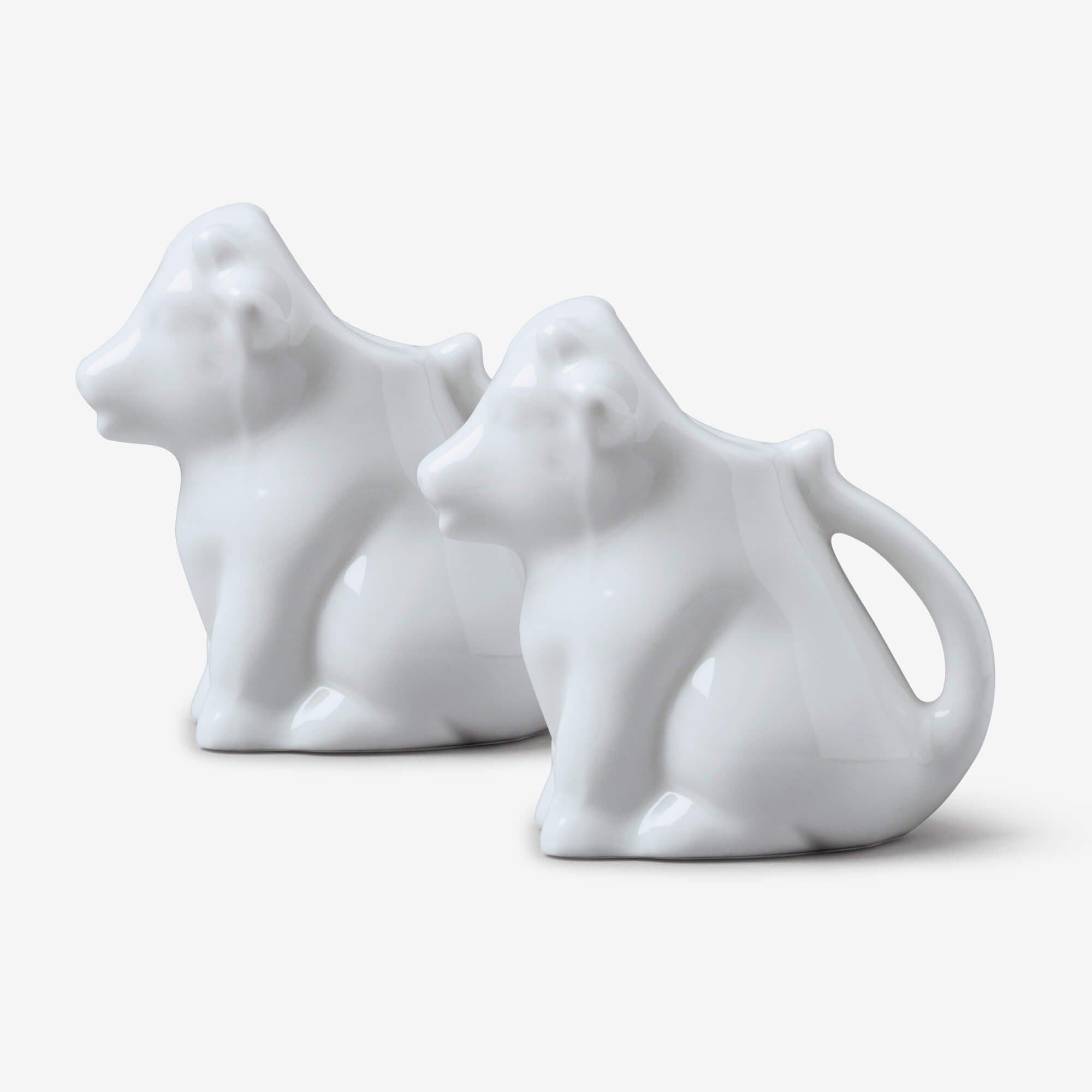Porcelain Cow Milk Creamer Jug Set 2