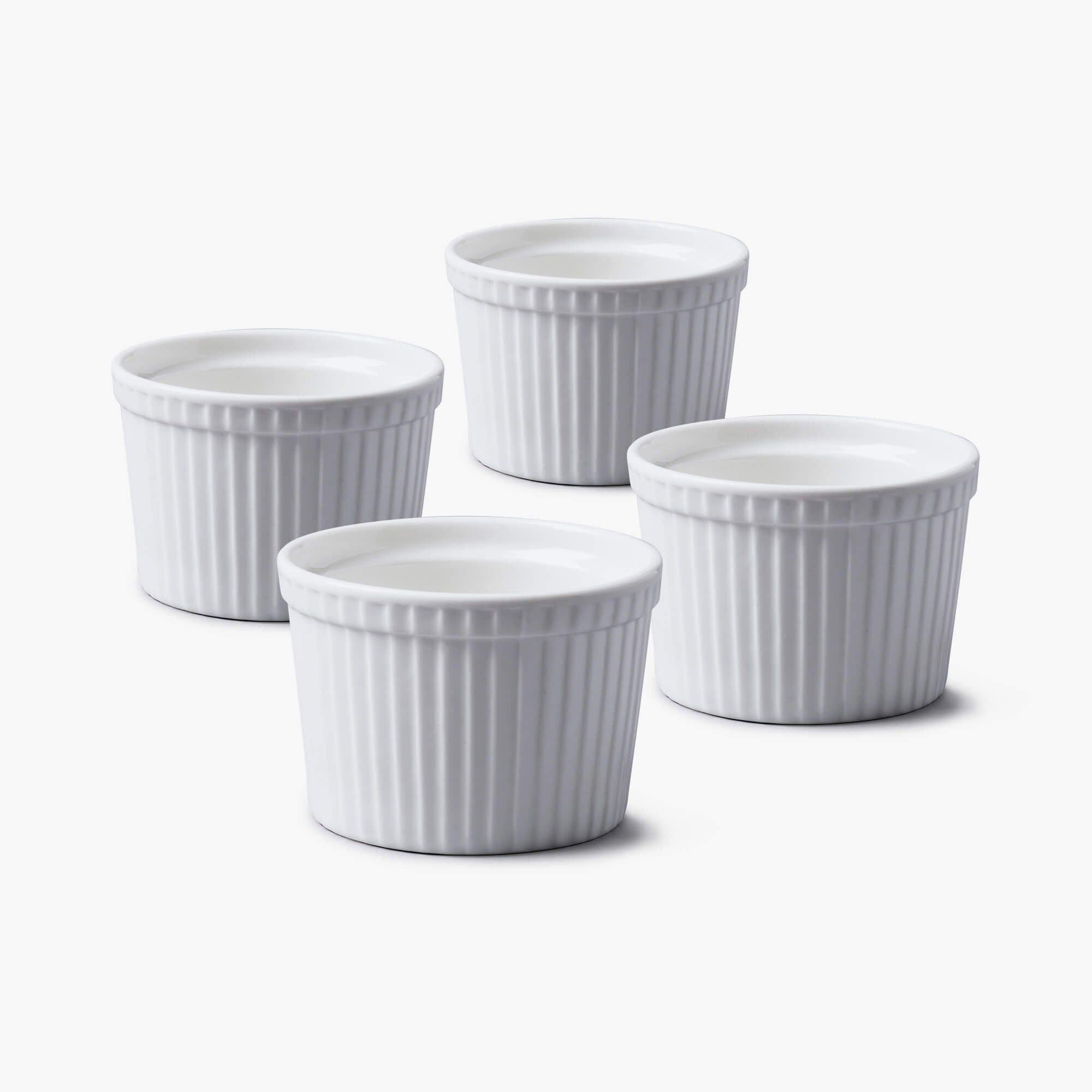 Porcelain Deep Ramekin 7cm Set 4