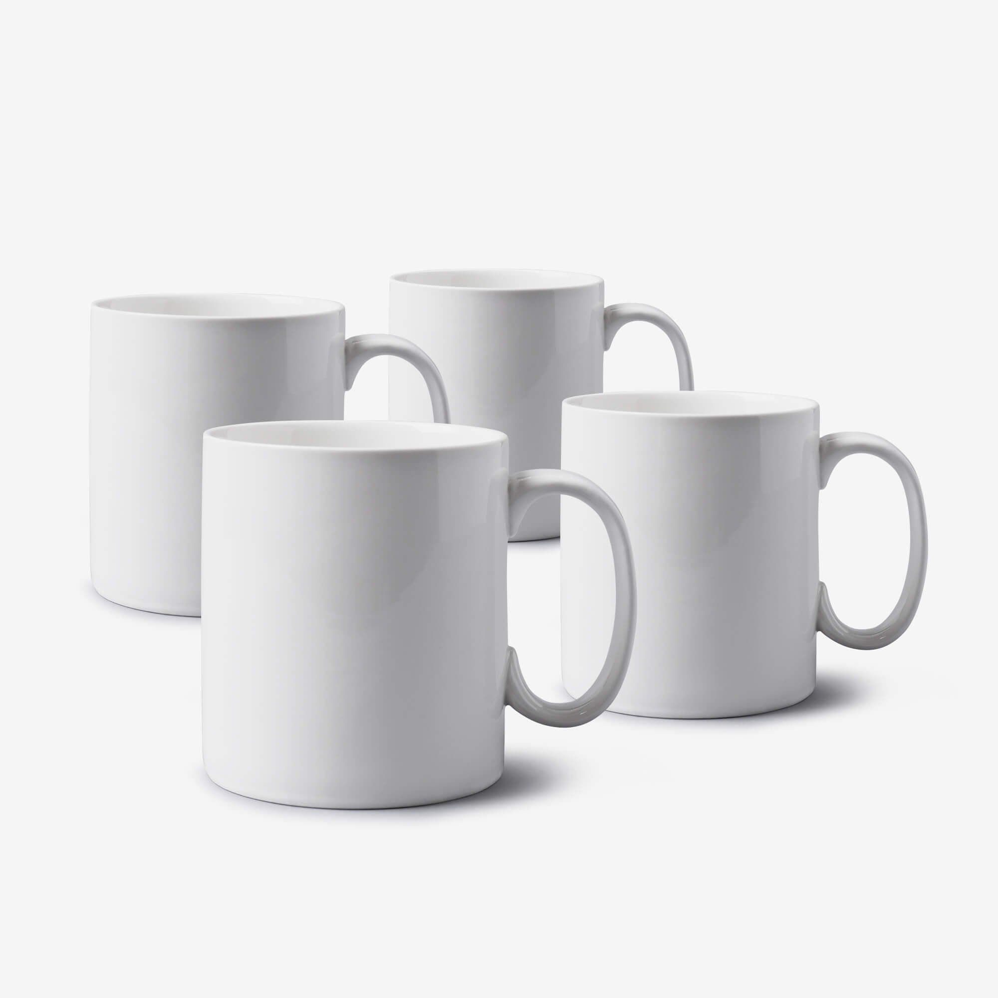 Porcelain Extra Large Mug 1.2 Pint Set 4
