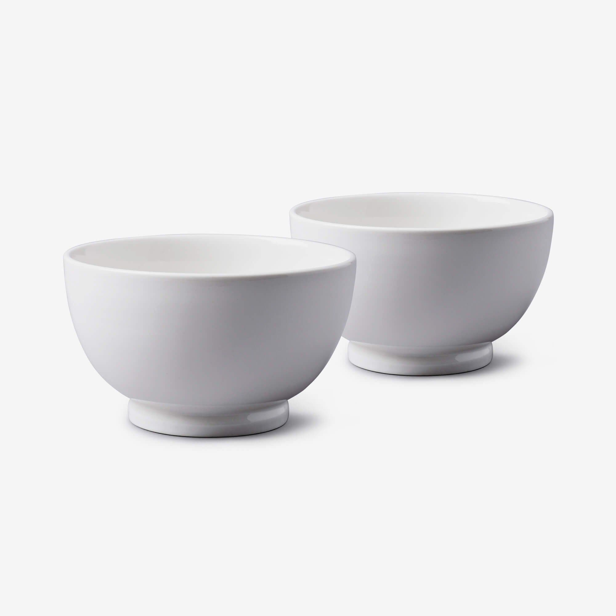 Porcelain Deep Cereal Soup Bowl Set 2