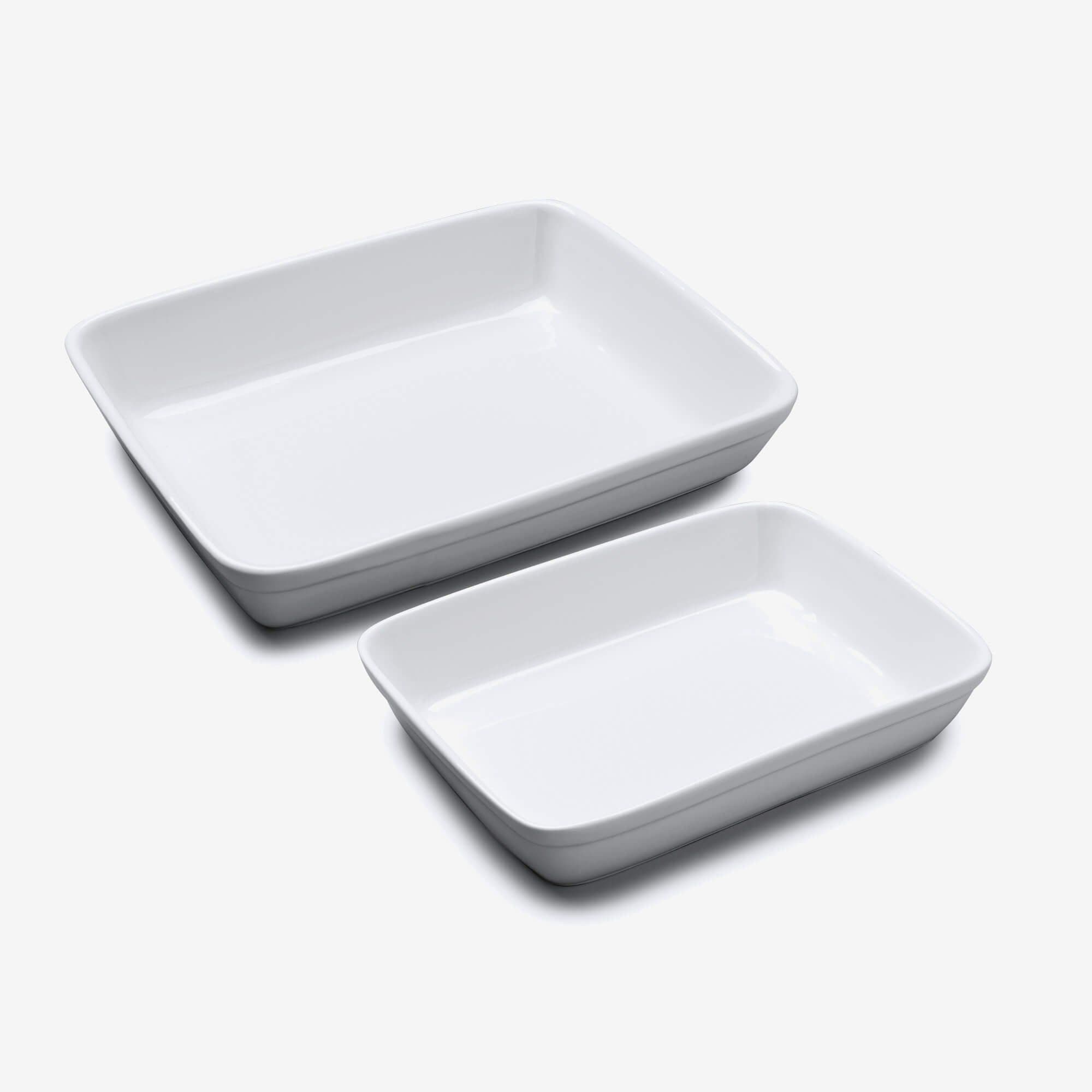 Porcelain Traditional Lasagne Dishes Set 2
