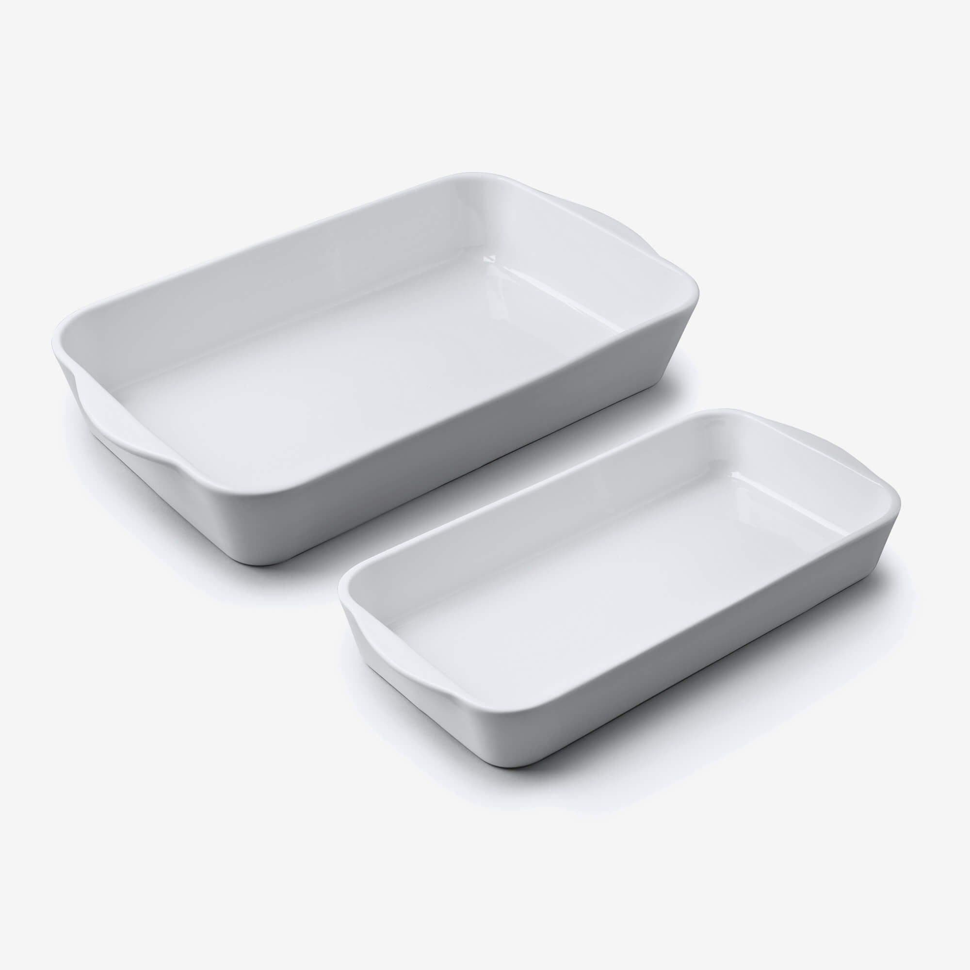 Porcelain Rectangular Baker Set 2