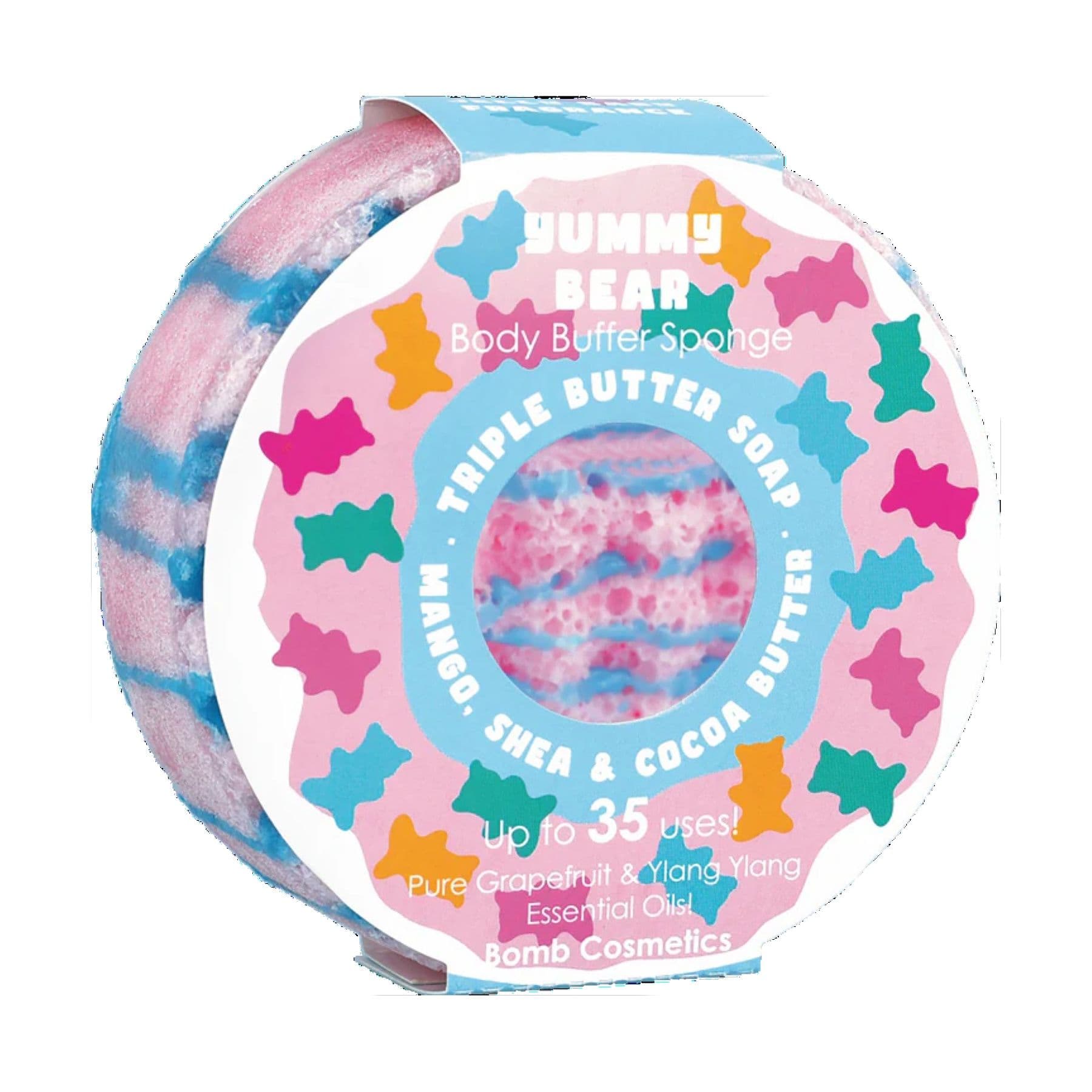 Body Buffer Soap Shower Sponge Yummy Bear