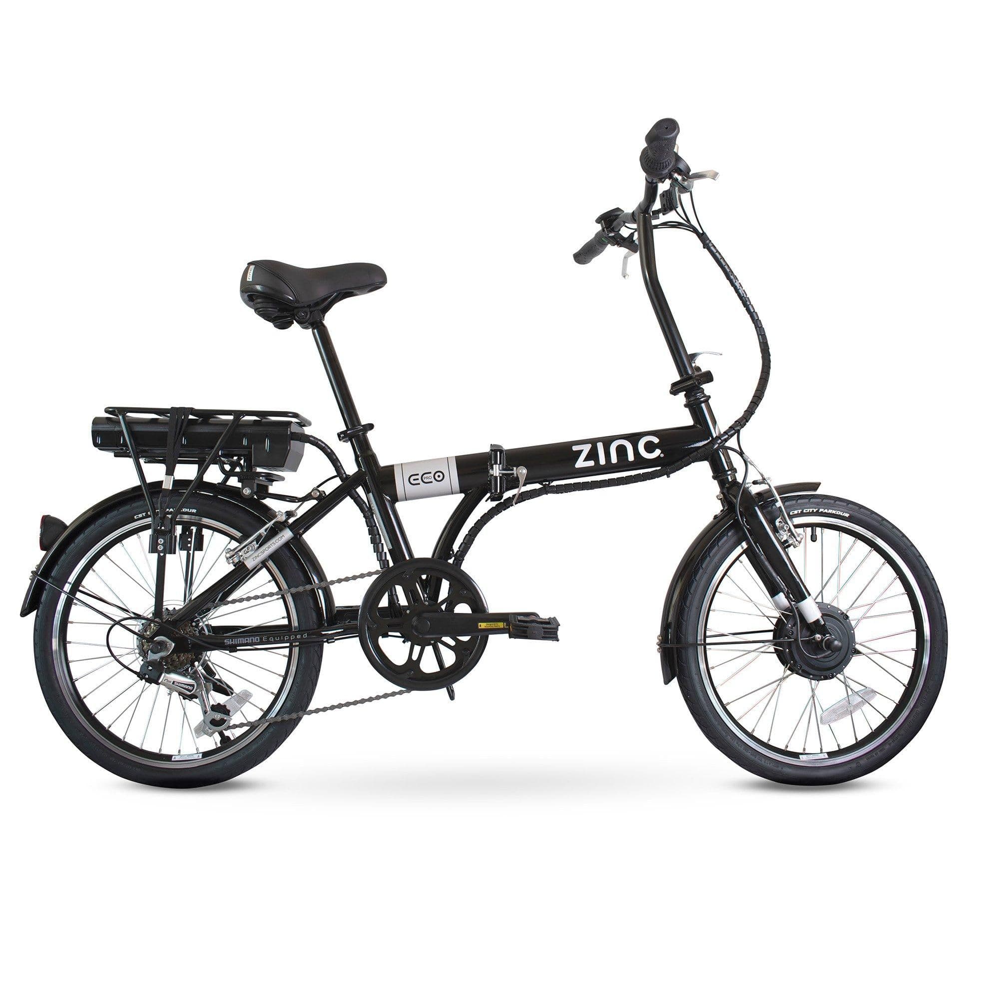 Eco Pro Electric Folding Bikewith 250W Motor up to 34.2 Mile Range 6 Speed Shimano Gears Adjustable Seat