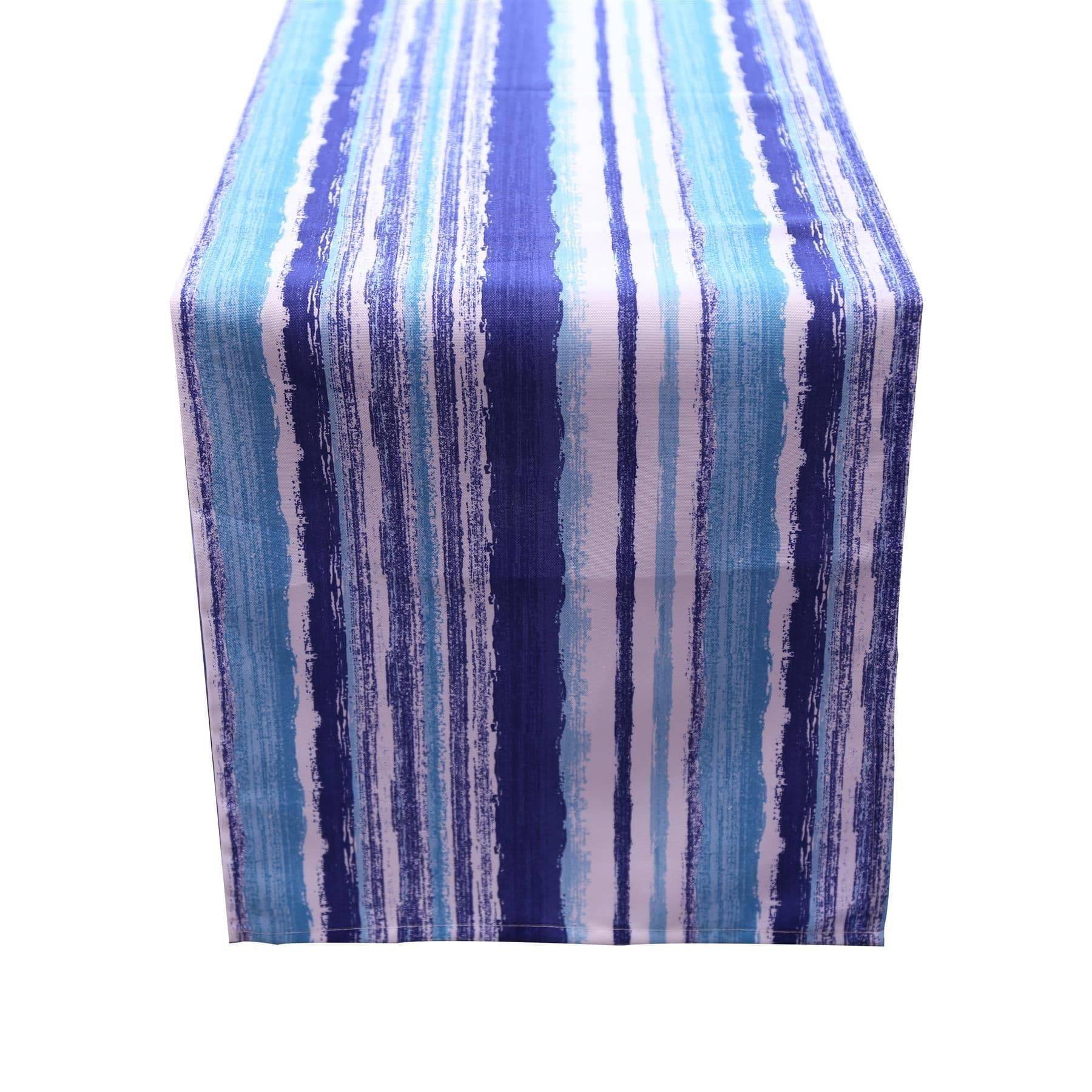 Striped Water Repellant Table Runner